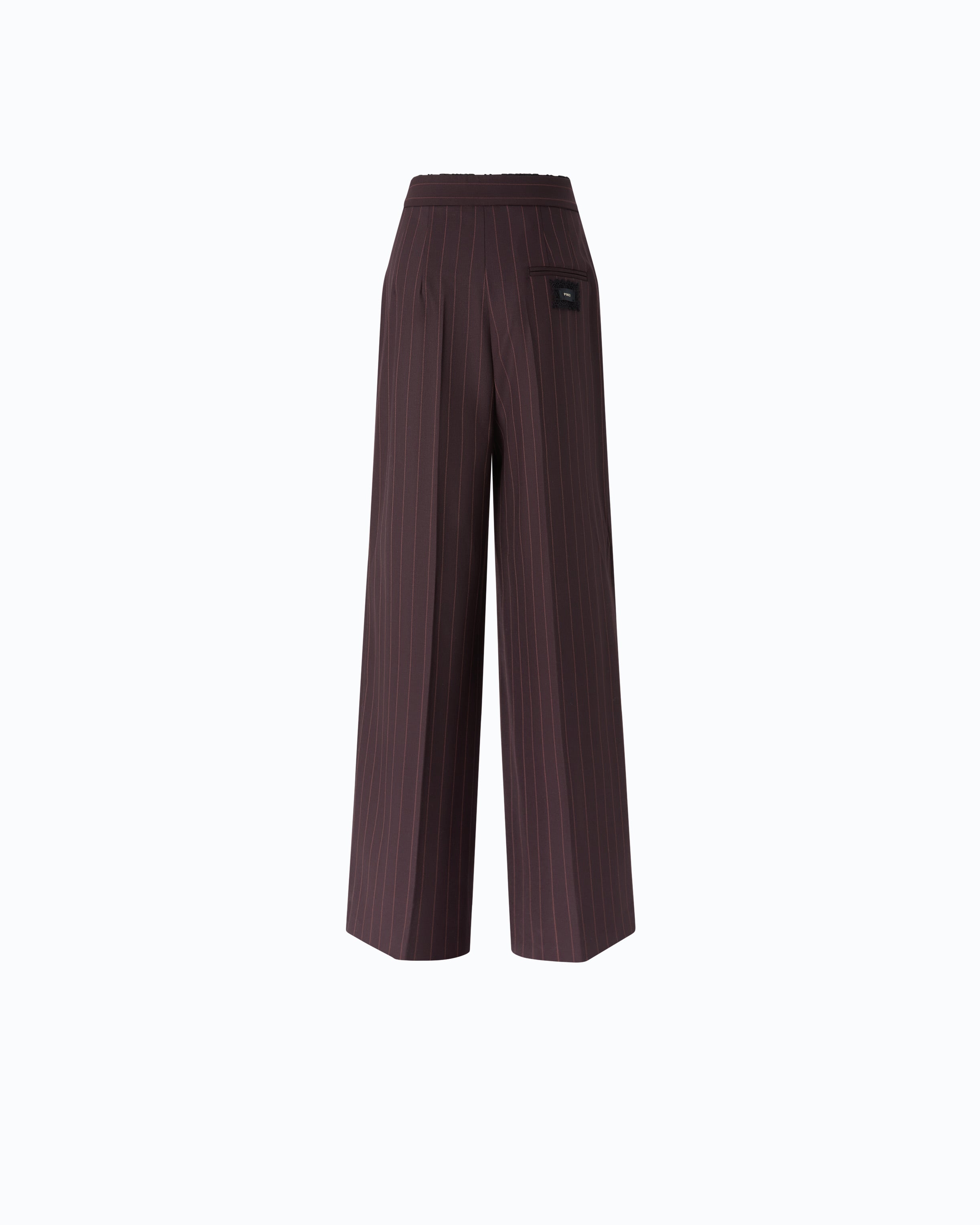 Pinko Plumeria Pants spodnie palazzo krata