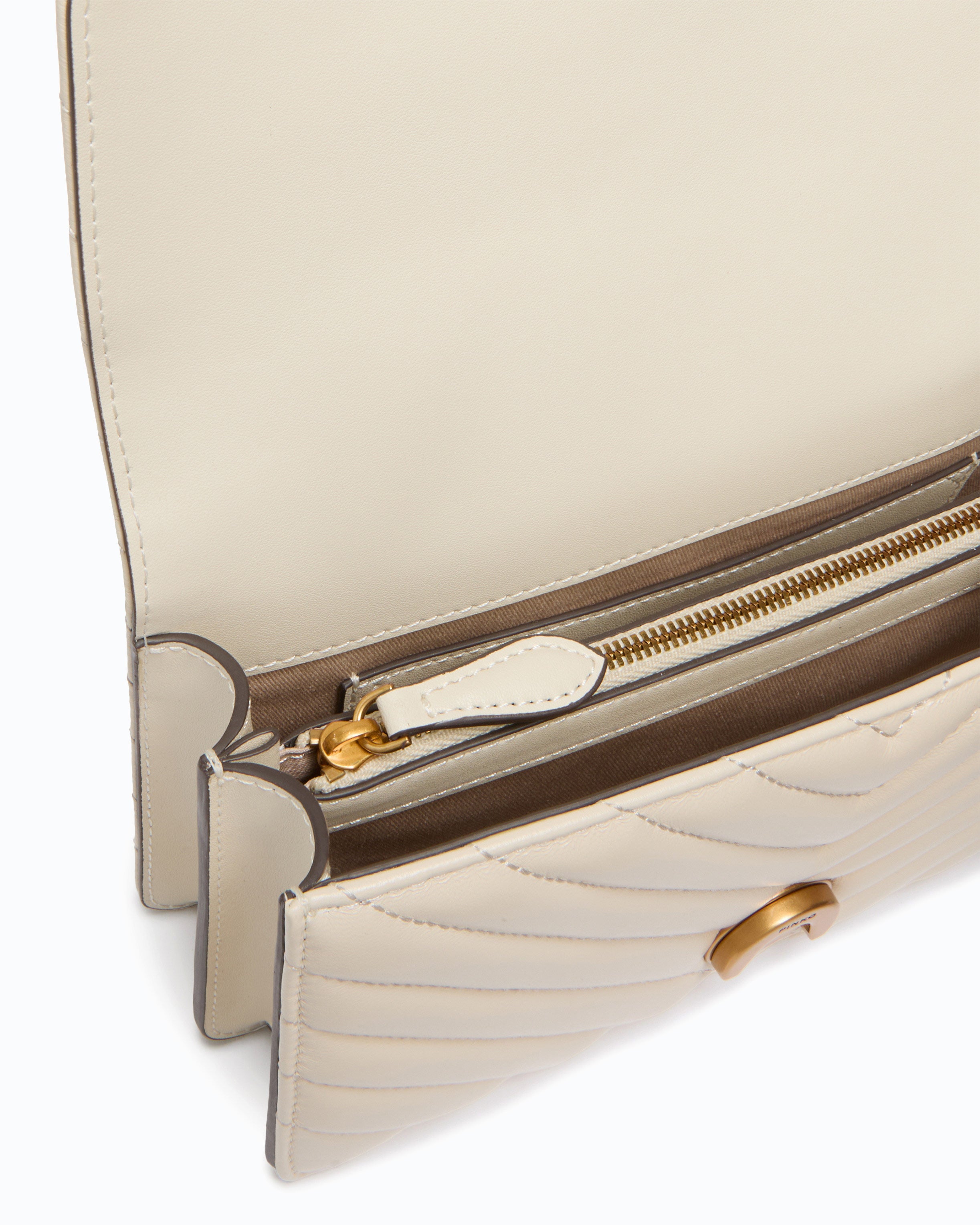 Pinko Love One Mini torebka biała chevron
