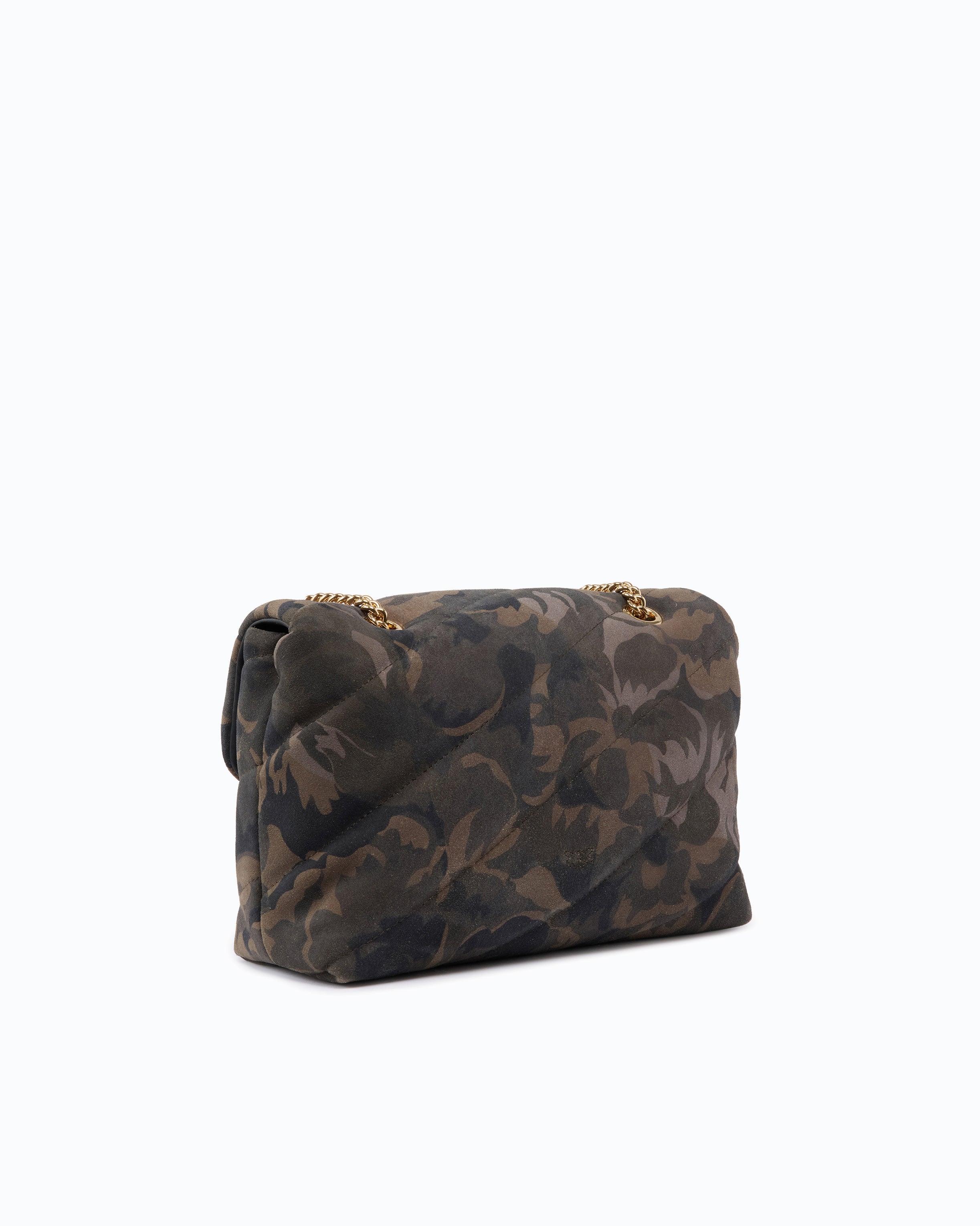Pinko Love Bag Puff torebka zamszowa moro U