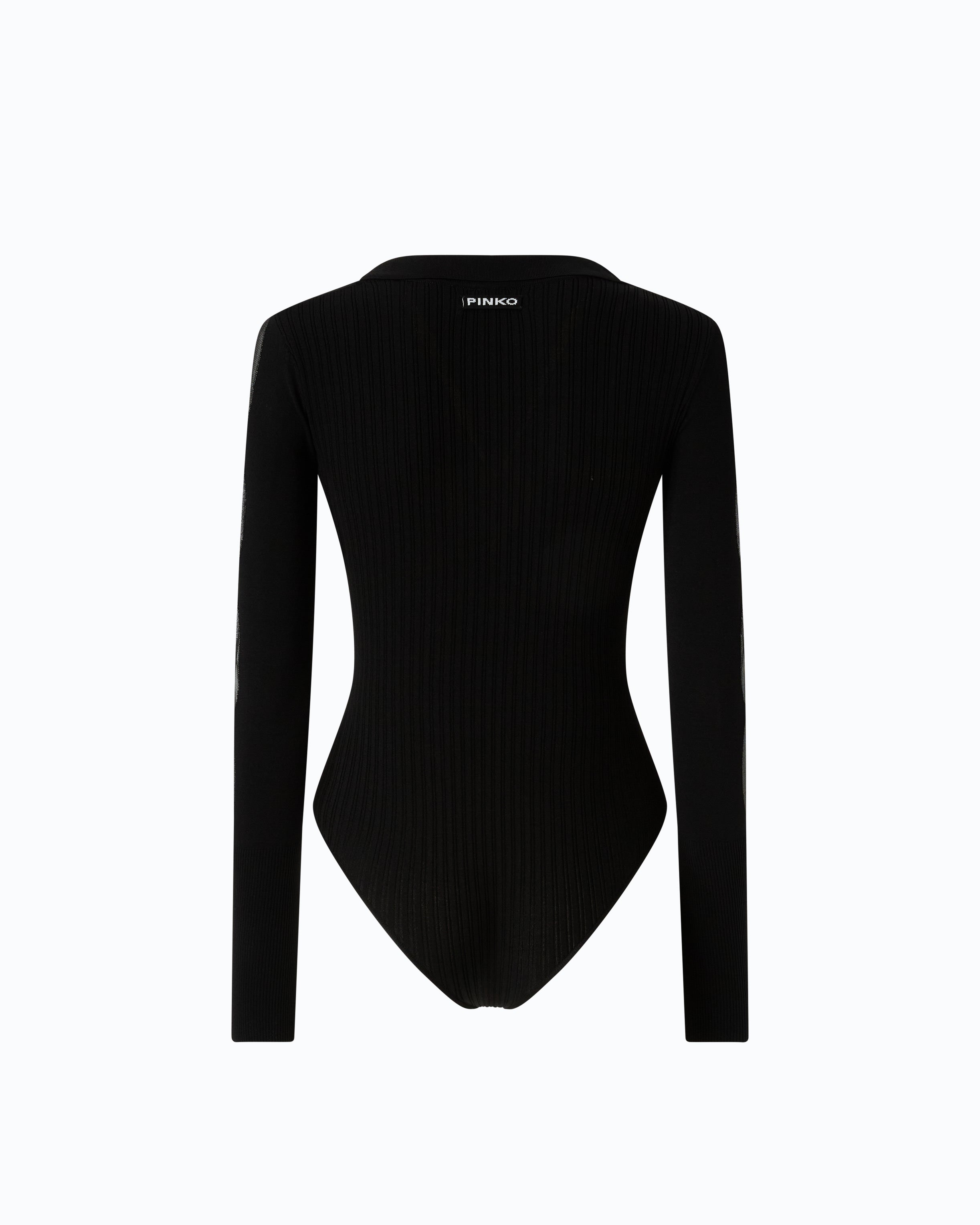 Pinko Danzica Bodysuit body dzianinowe czarne