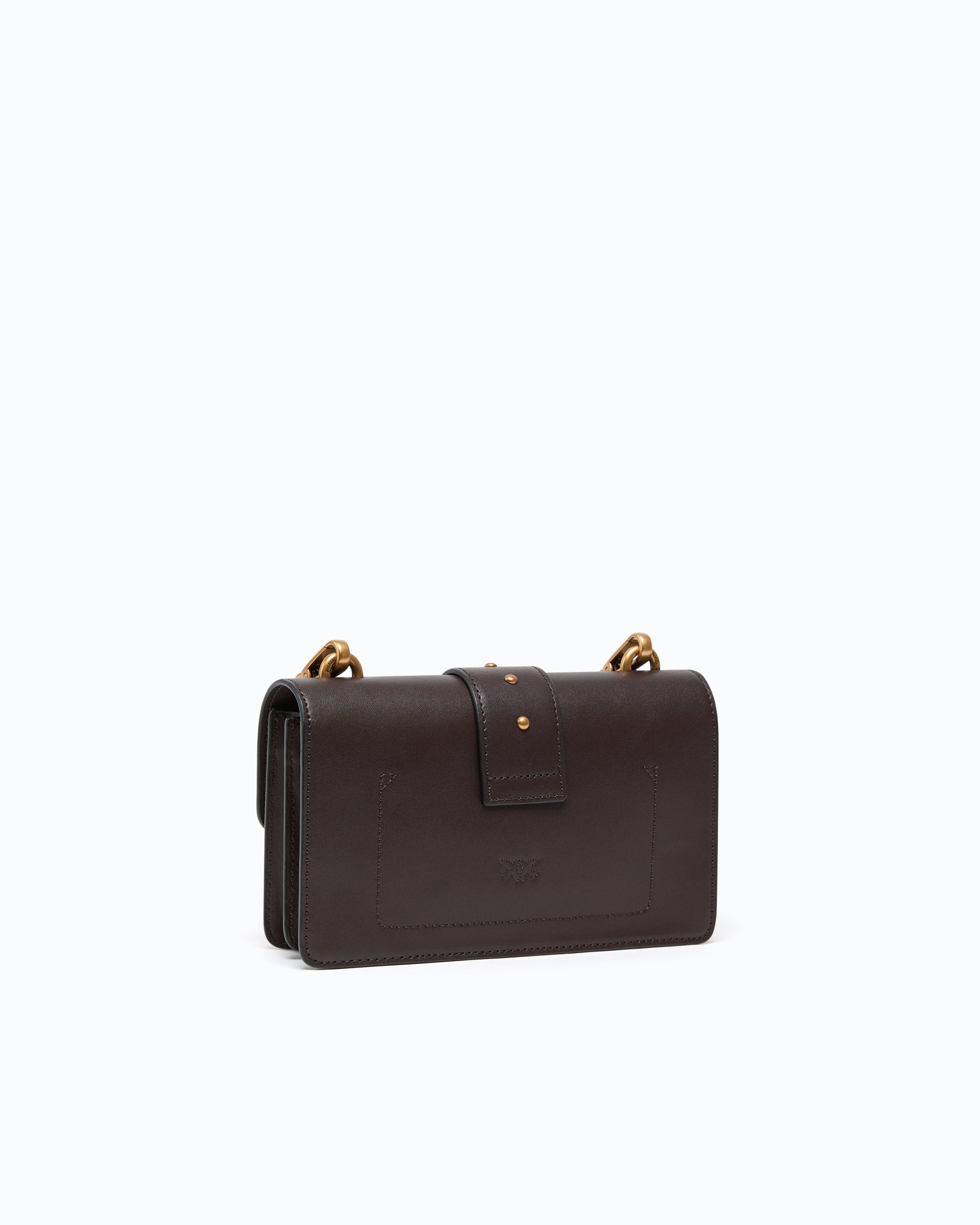 Pinko Mini Love Bag One torebka skórzana z kryształkami