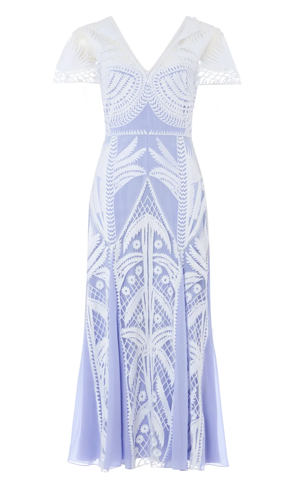 Temperley London Giselle Dress sukienka lawendowa midi