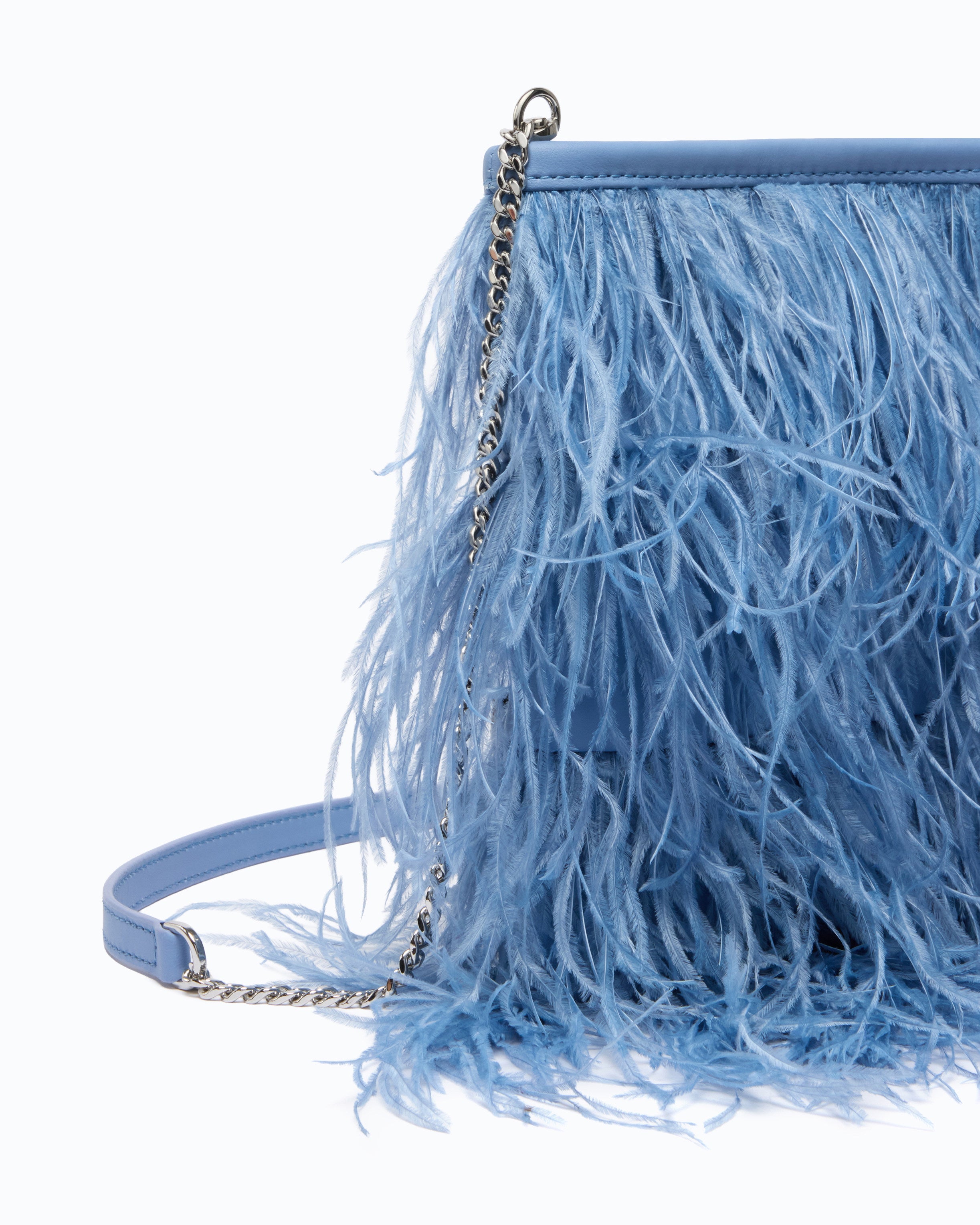 Pinko Galleria Clutch Full torebka pouch z piórami