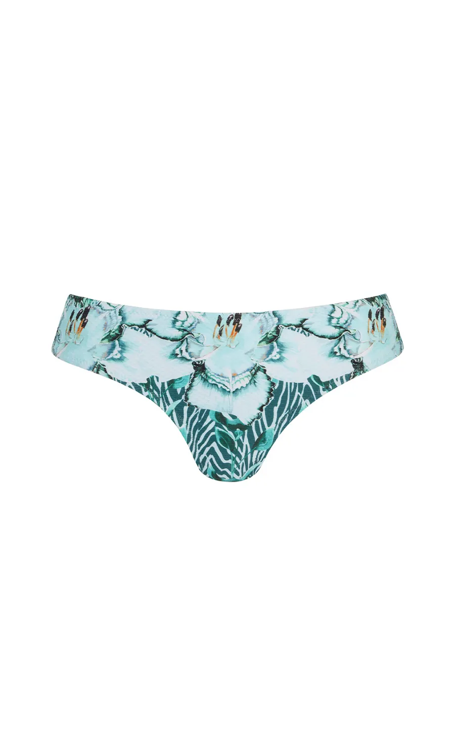 Temperley London Liana dół bikini Blue Mix hipster