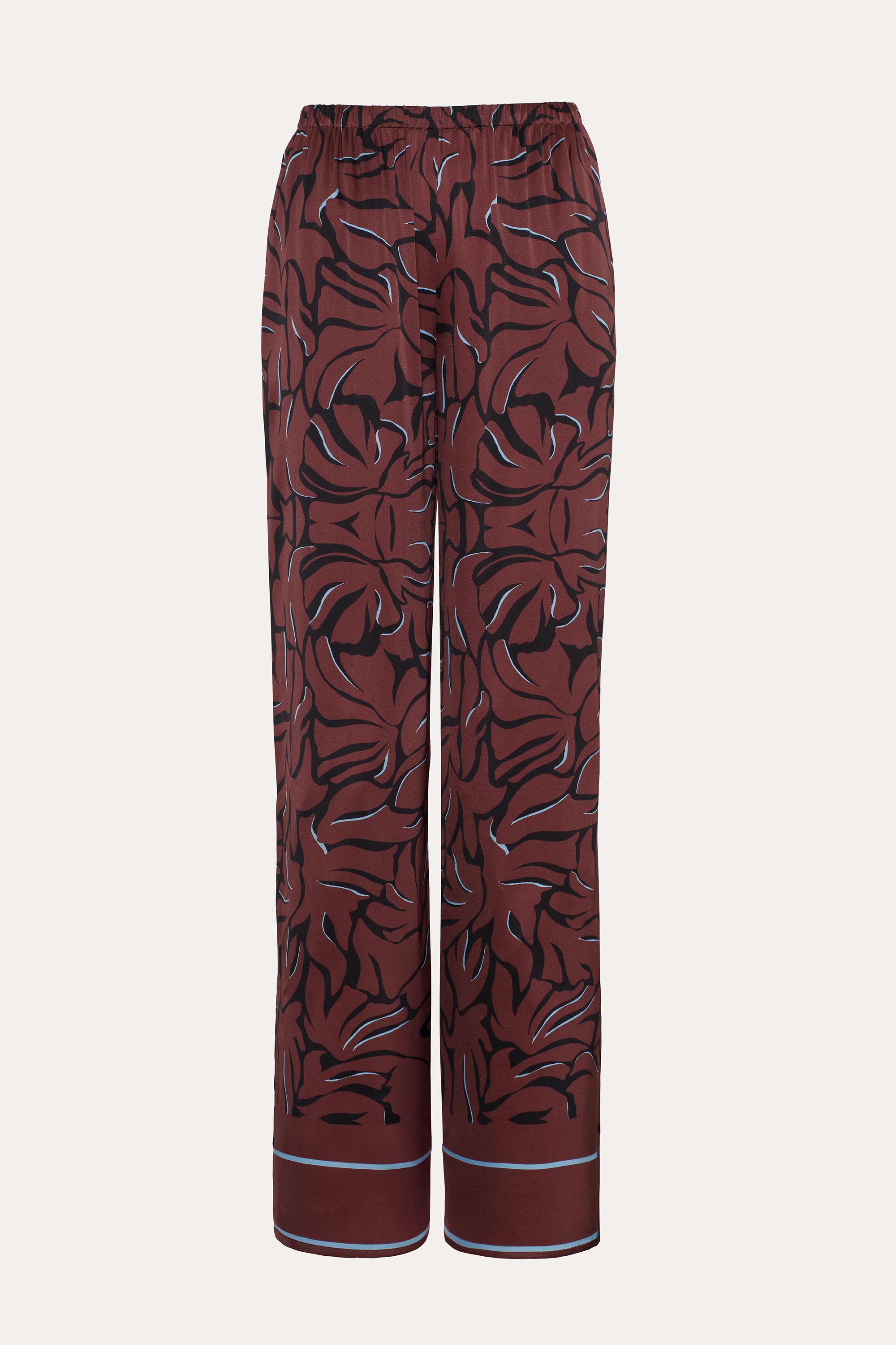 Elie Tahari Naya E7018206 spodnie jedwabne print