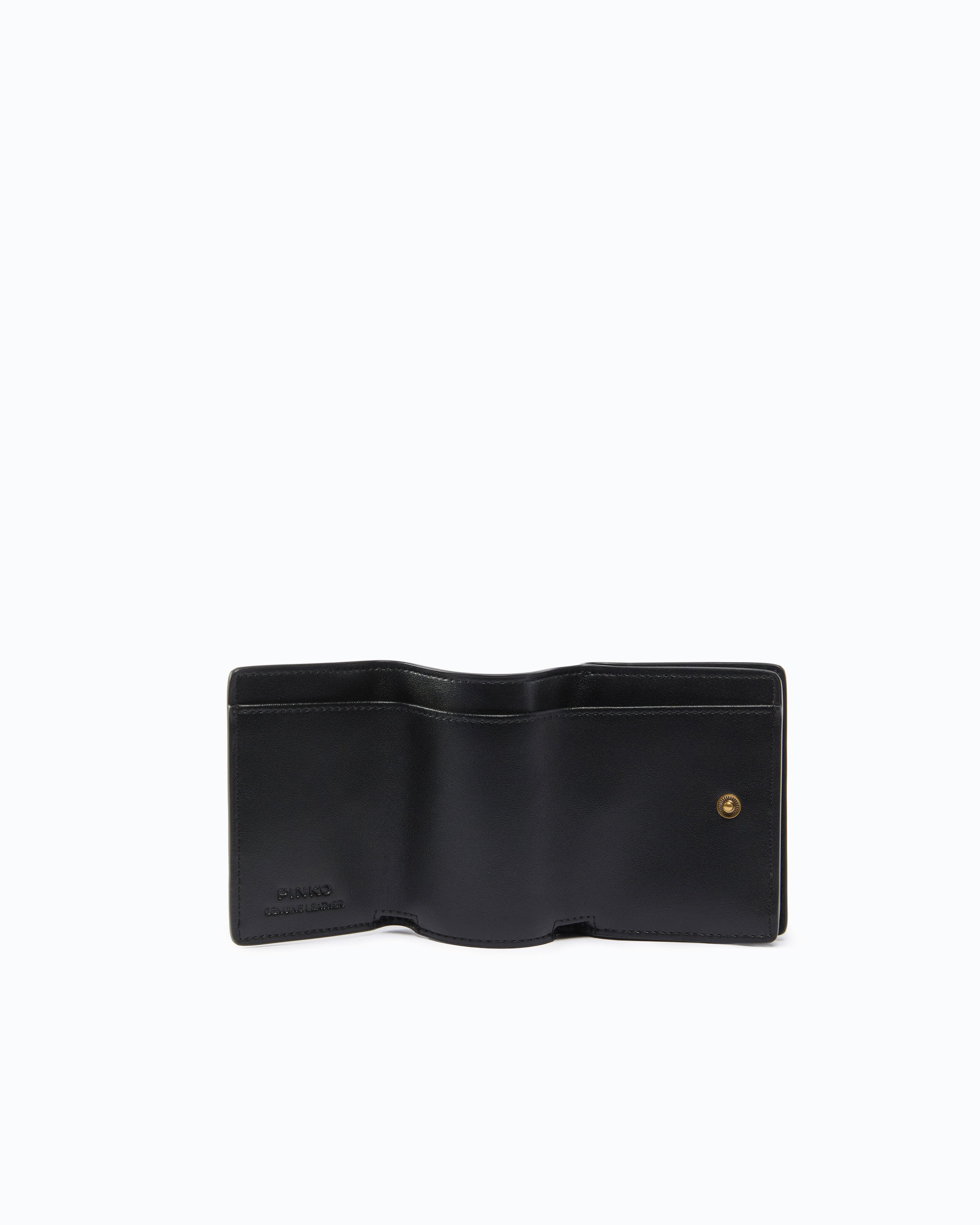 Pinko Charm Wallet portfel skórzany U czarny