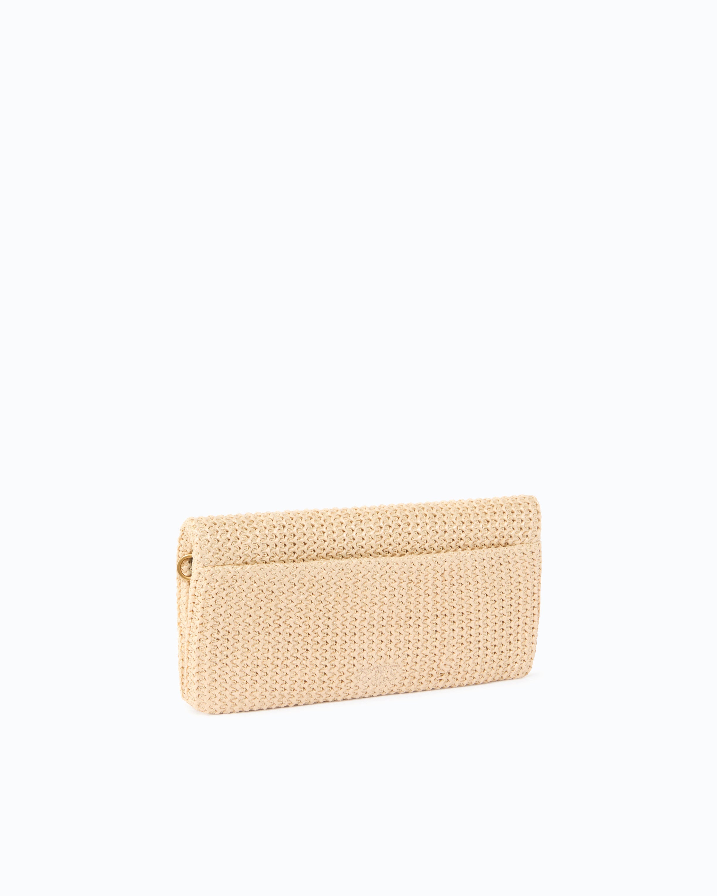 Pinko Love Bag Click Soft kopertówka rafia