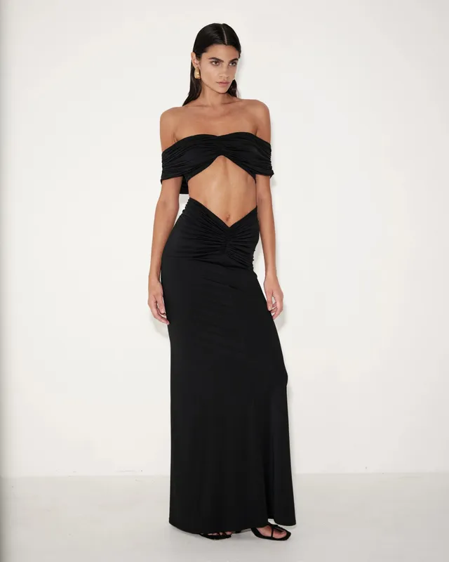 Delfi Collective Shelby spódnica długa Black z topem