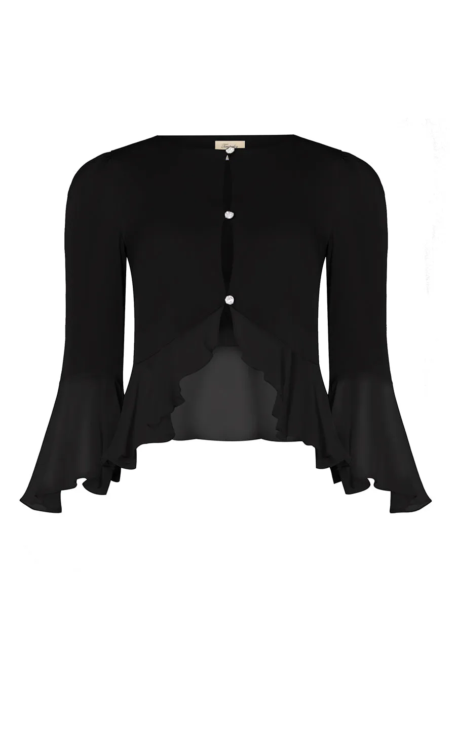Temperley London Leilani kurtka wieczorowa czarna