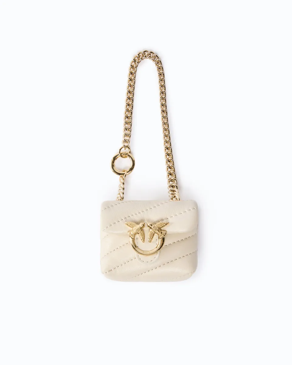 Pinko Nano Love Bag Puff brelok nappa pikowany