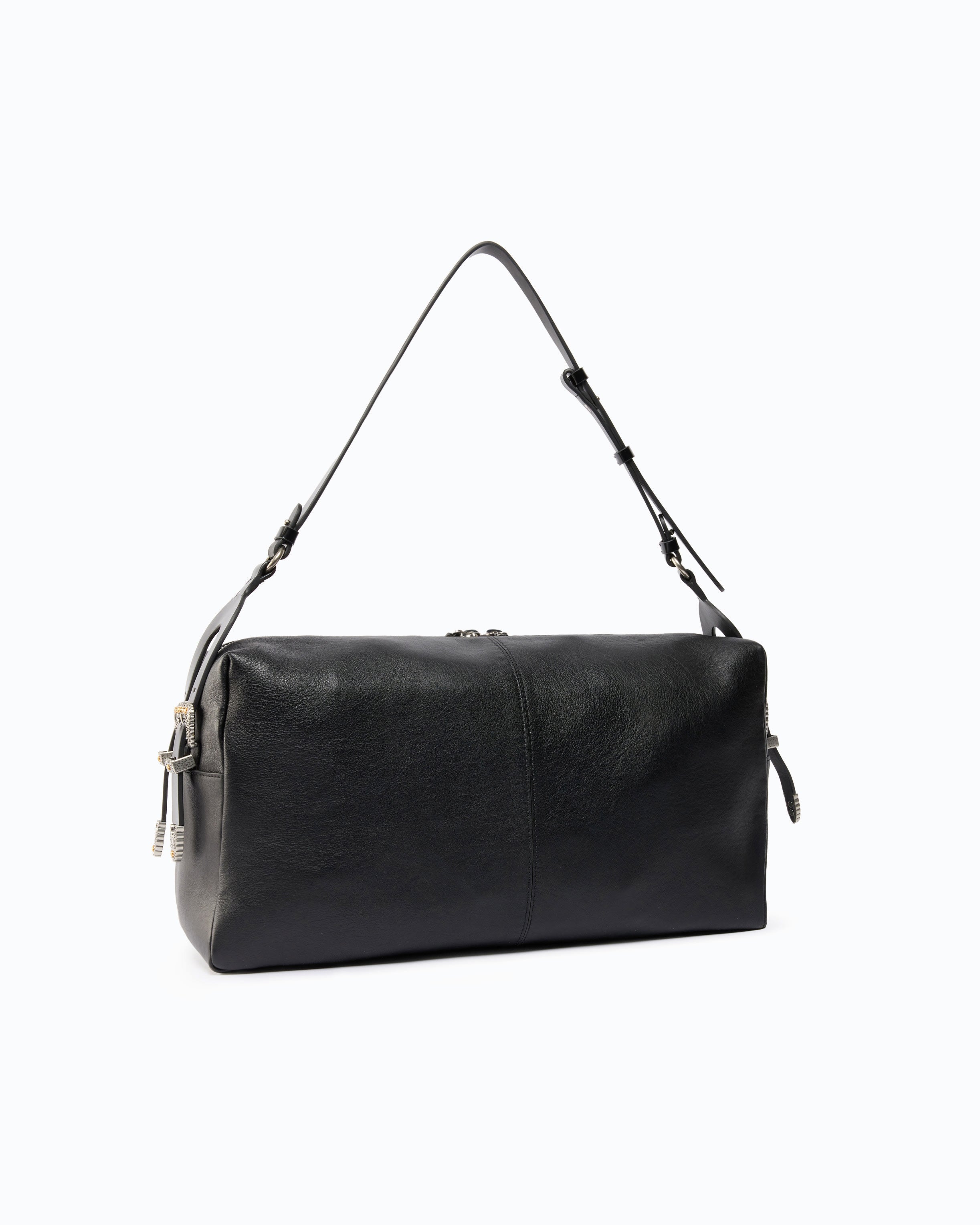 Pinko Keeper Bag torba skórzana czarna duża