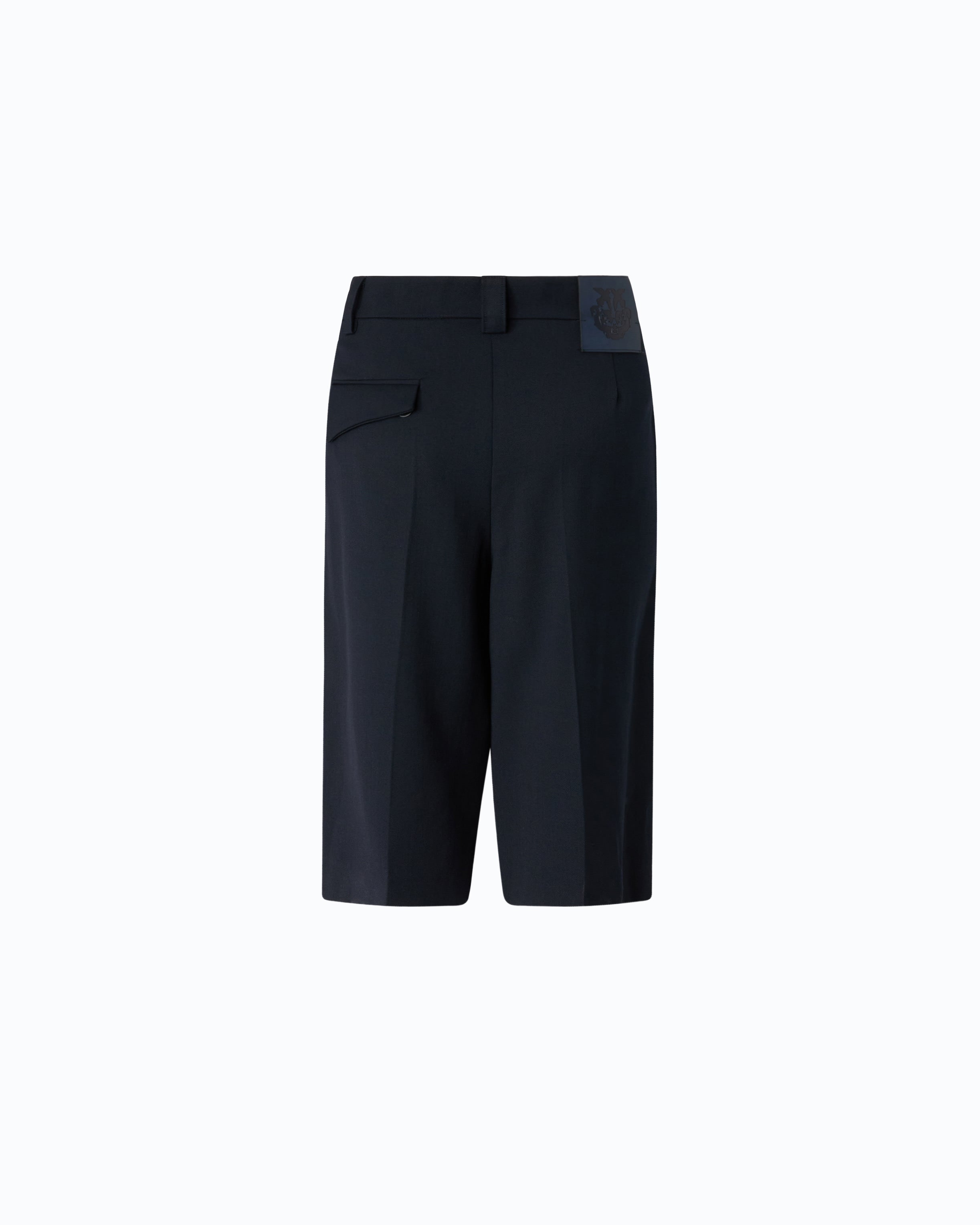 Pinko Merlot Bermuda Shorts bermudy wełniane kant