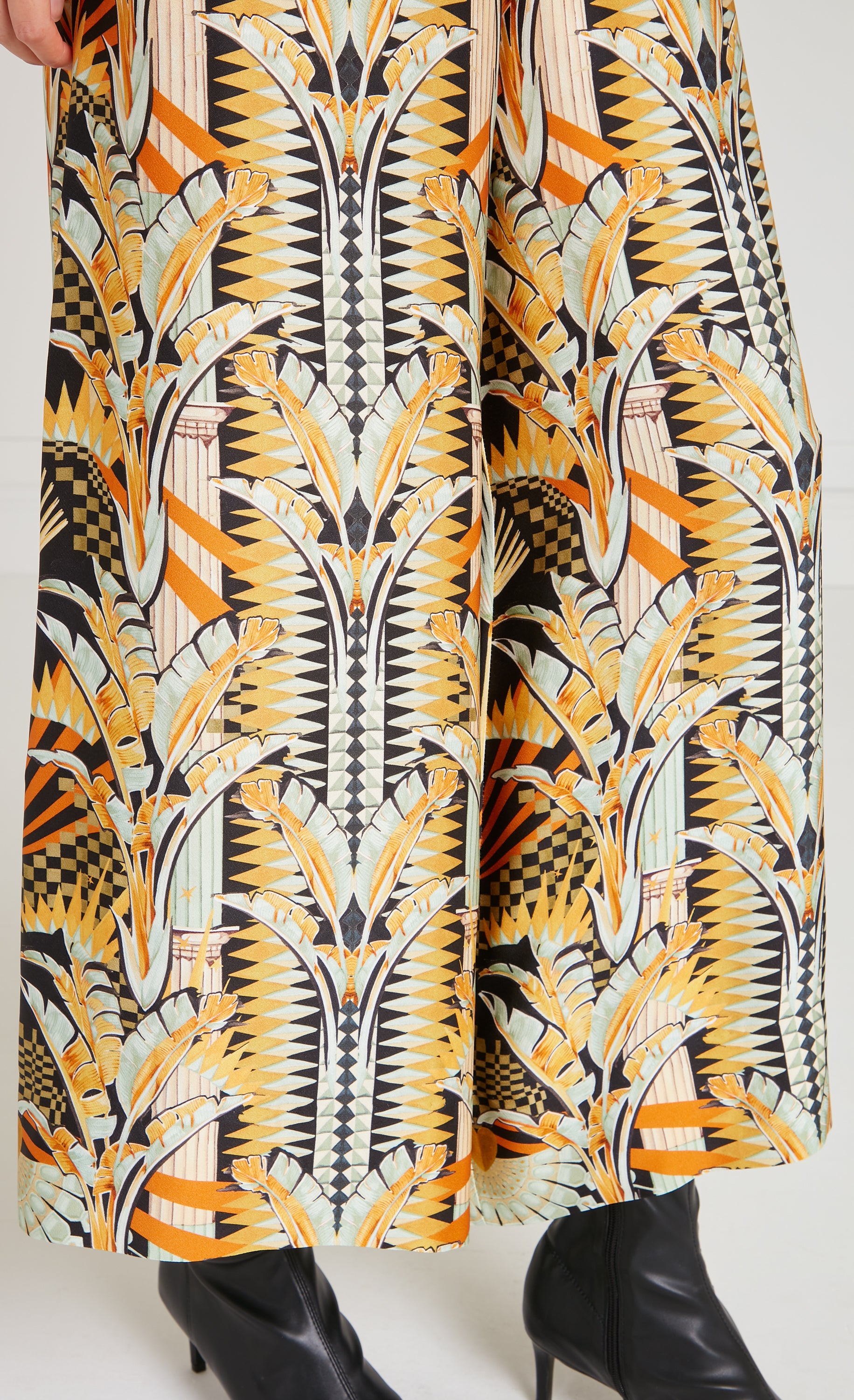 Temperley London Odette spodnie czarne szerokie black mix