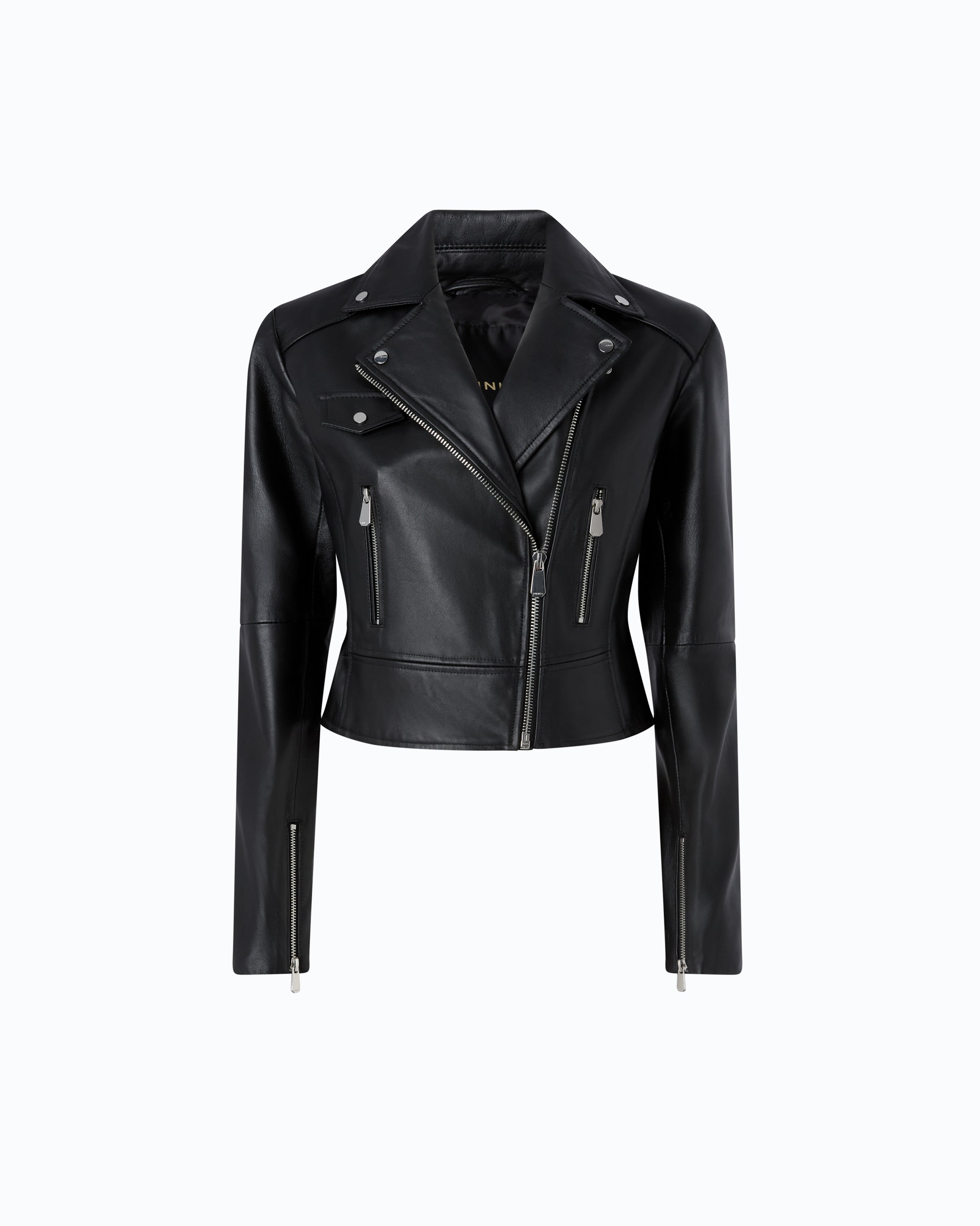 Pinko New Sensibile ramoneska skórzana czarna