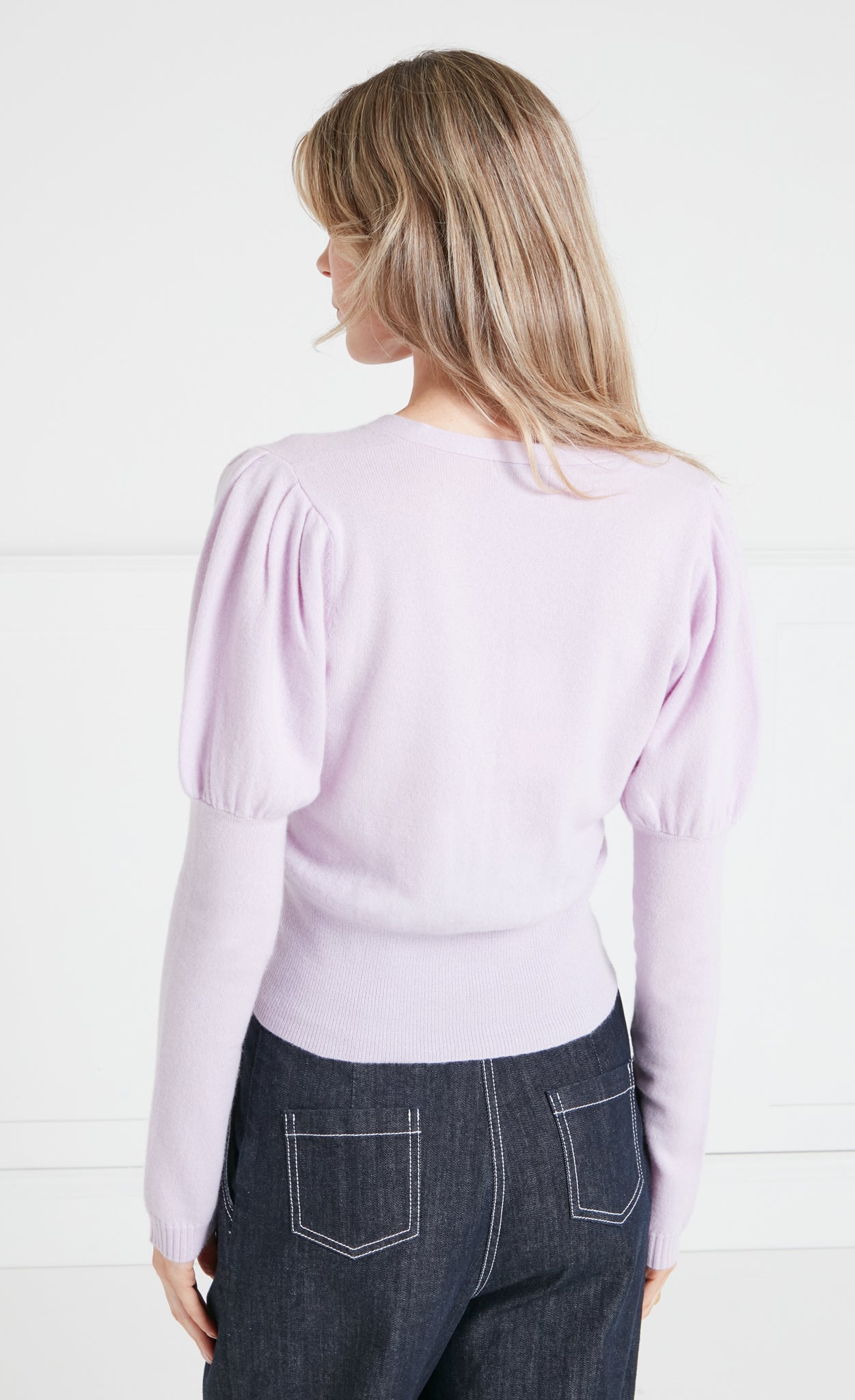 Temperley London T-Logo kardigan kaszmirowy różowy