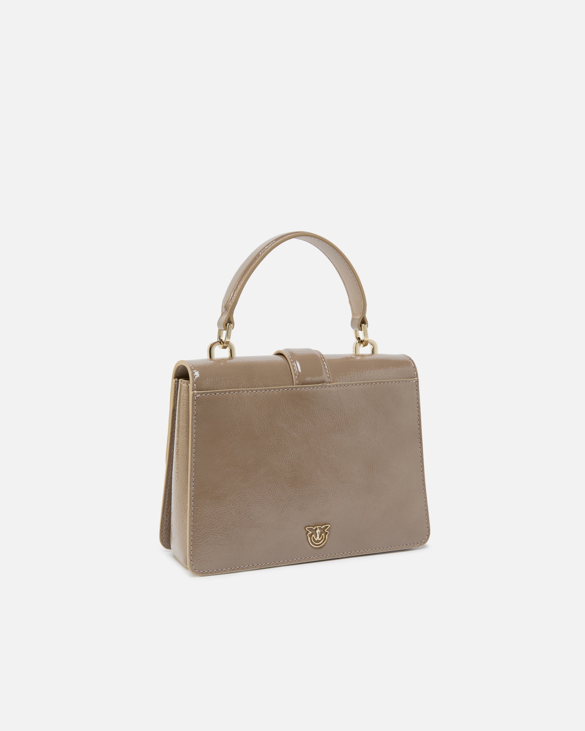 Pinko Love Top Handle Mini torebka lakierowana