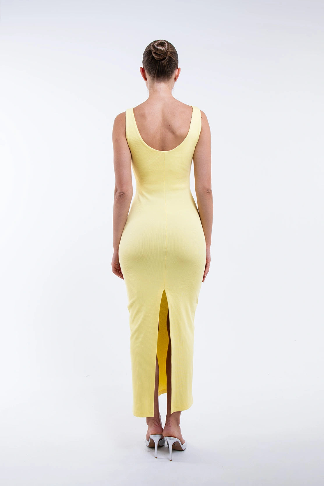Nudyess Melanie sukienka maxi Yellow ramiączka U