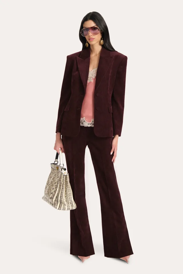 Elie Tahari Catalina marynarka bordowa Burgundy
