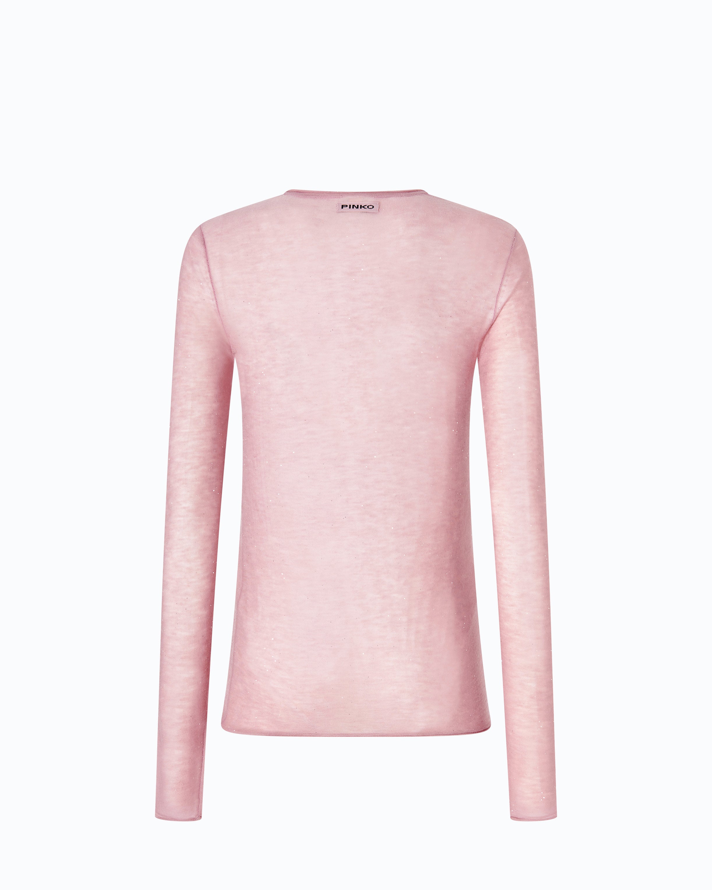 Pinko Pico Sweater sweter różowy cekiny