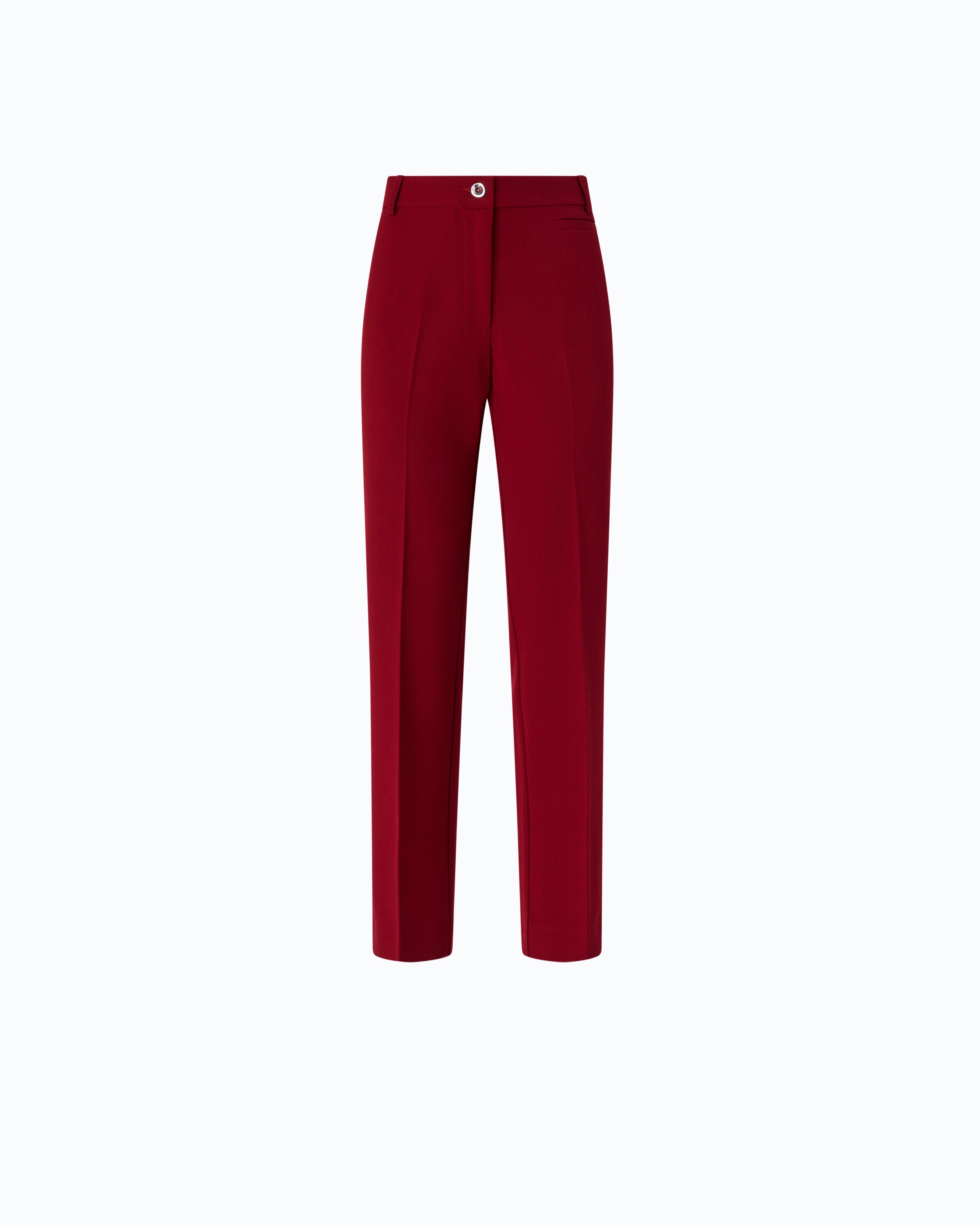 Pinko Protea spodnie eleganckie czerwone z kantem