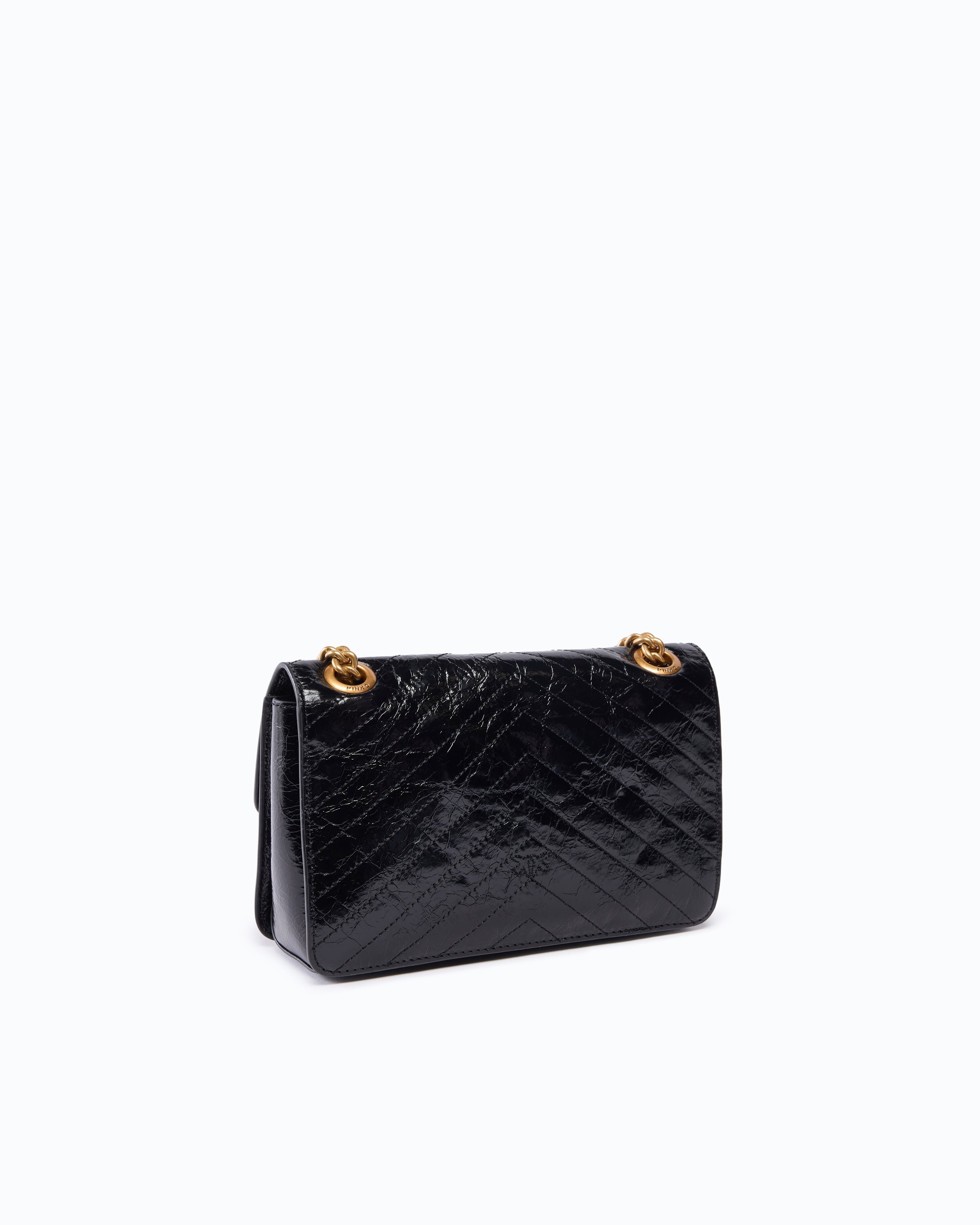 Pinko Mini Love Bag One Light torebka czarna zygzak