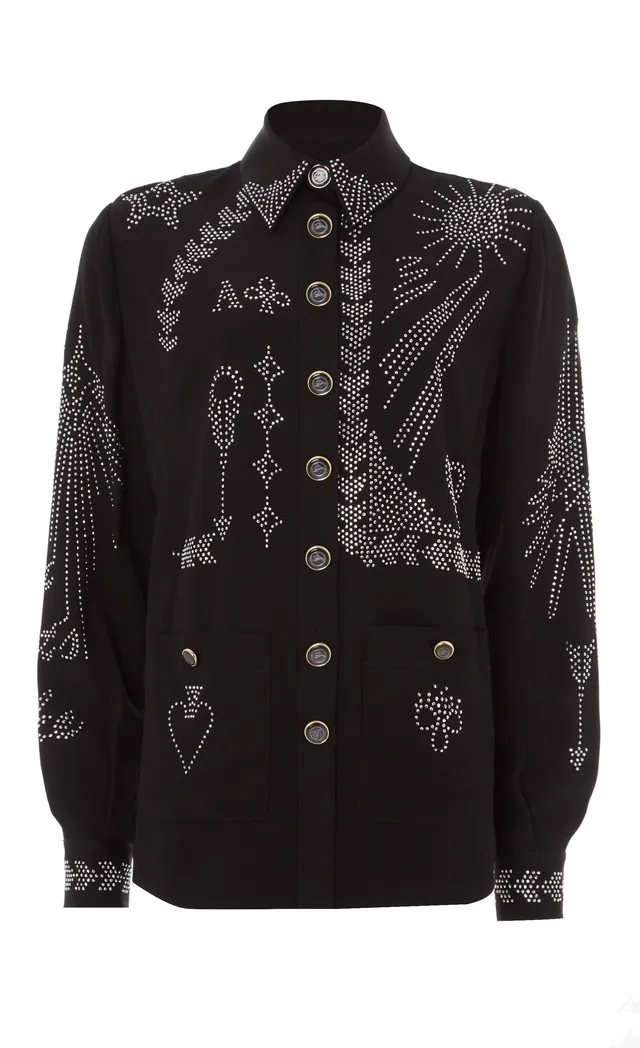 Temperley London Villanelle kurtka koszulowa czarna