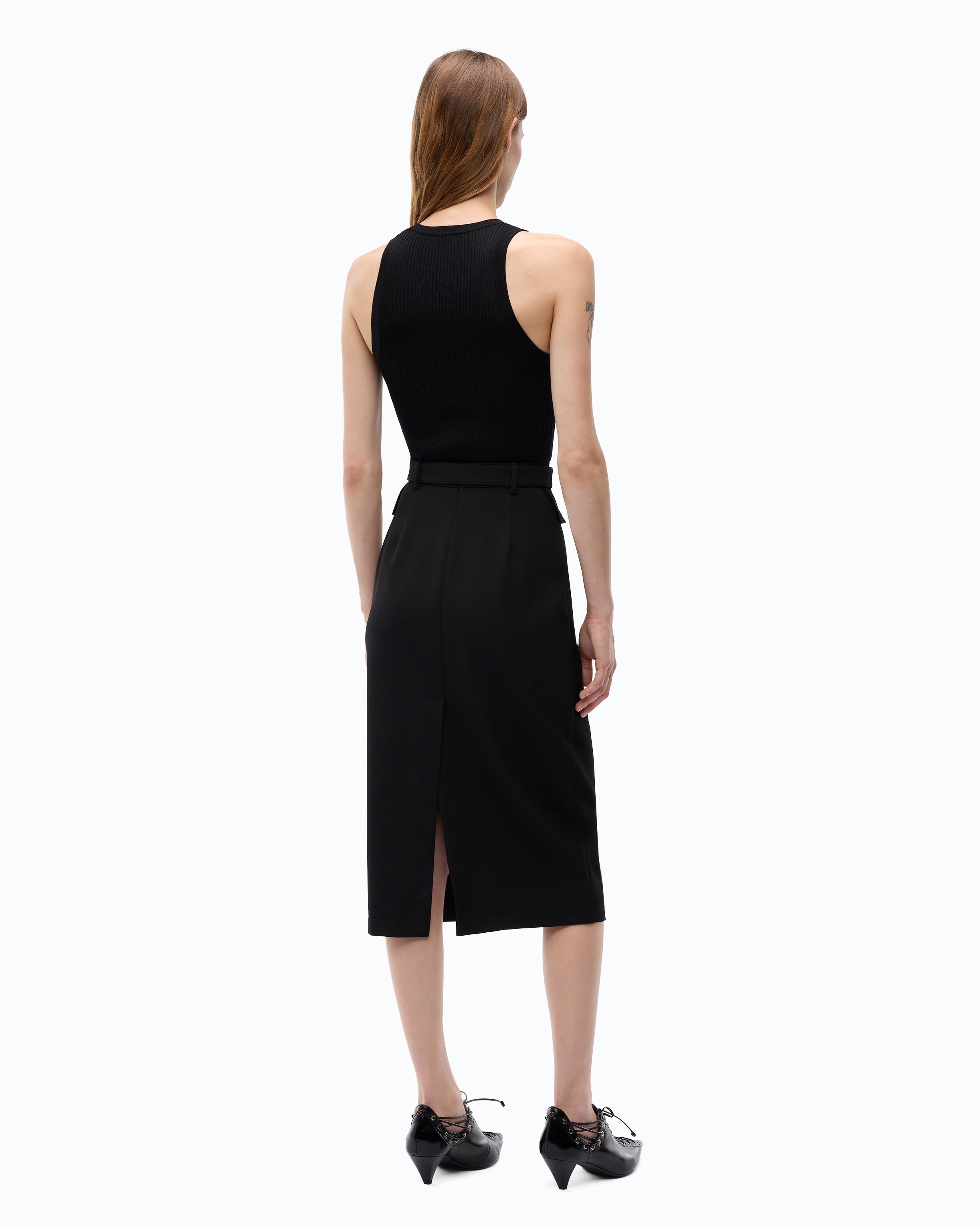 Pinko Newcastle Tank wełniany top damski S merynosy