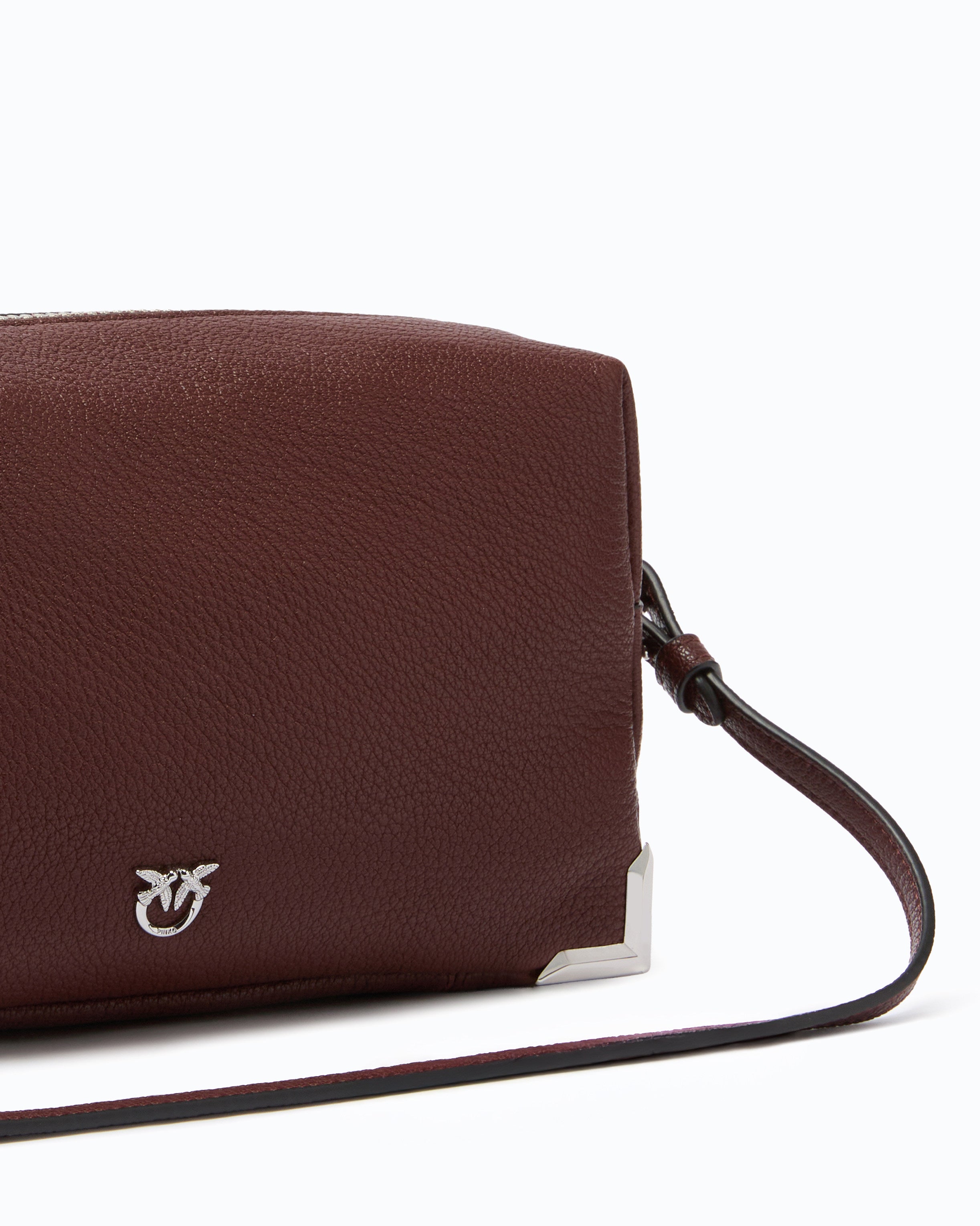 Pinko Triptych Bowling Bag torebka kuferek skórzana