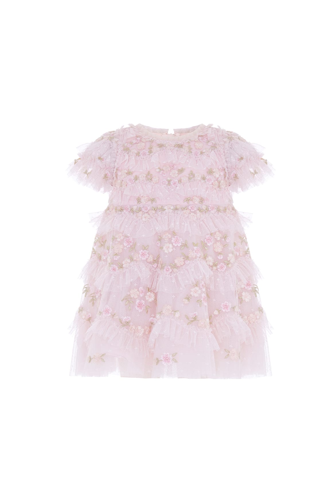 Needle & Thread Daisy Wave Baby Dress sukienka róż haft