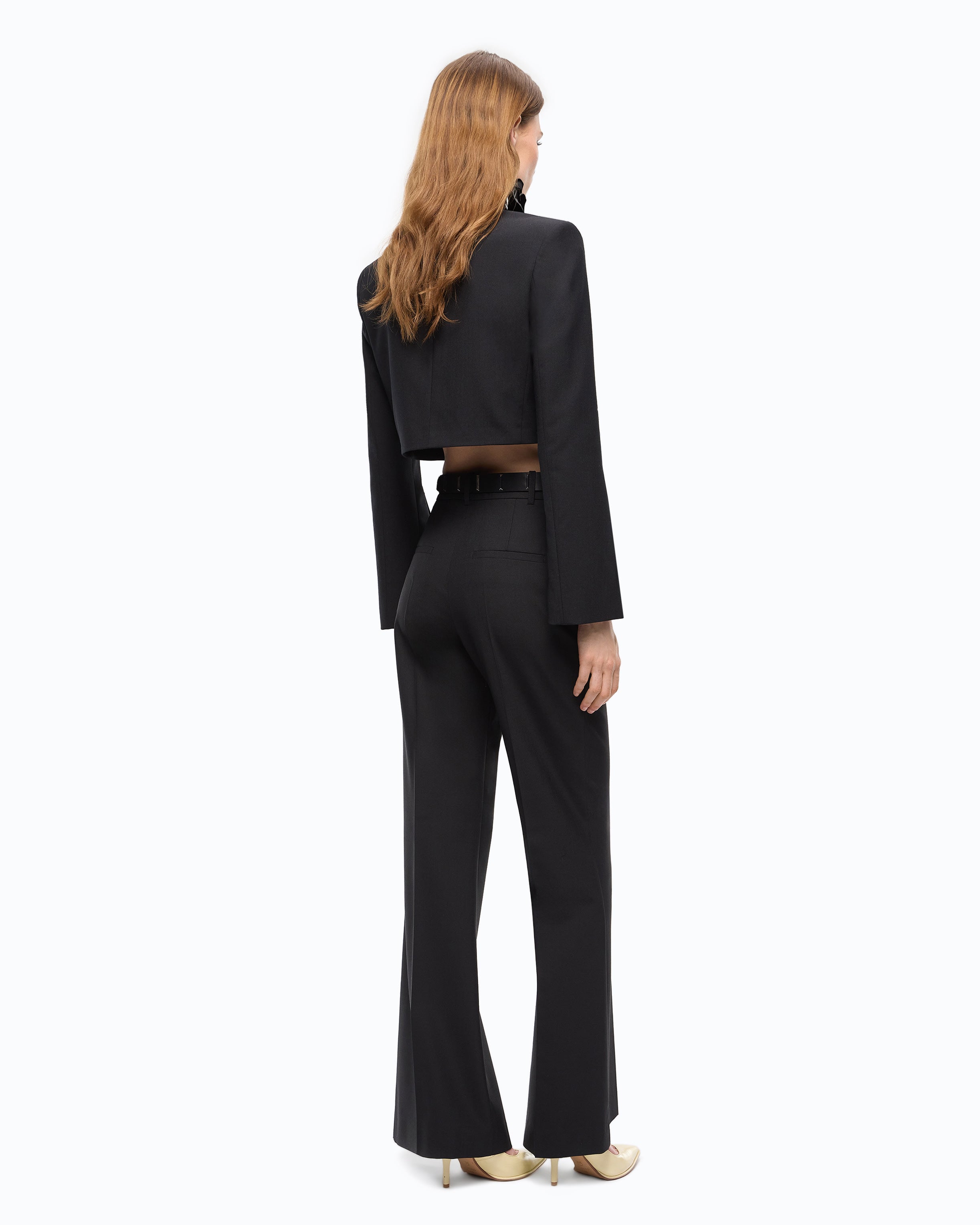 Pinko Petalo Pants spodnie wełniane czarne