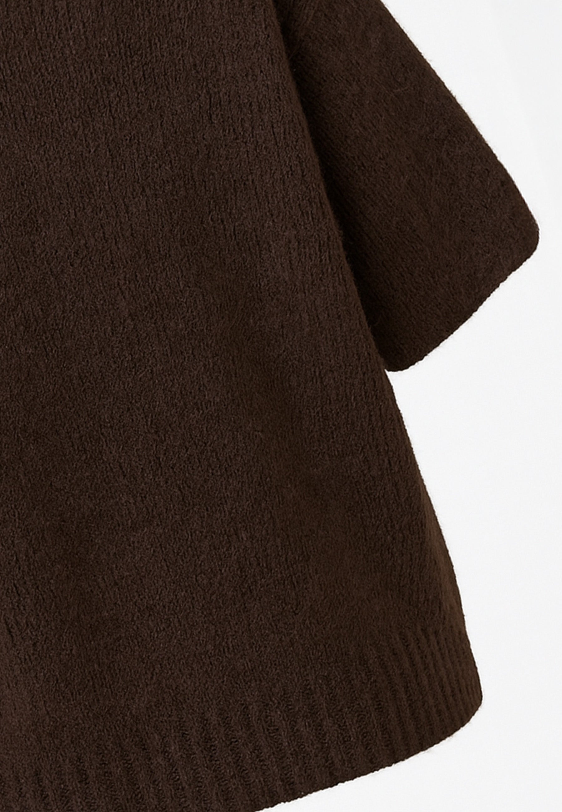 Nudyess Como sweter Brown z alpaki z wiązaniem