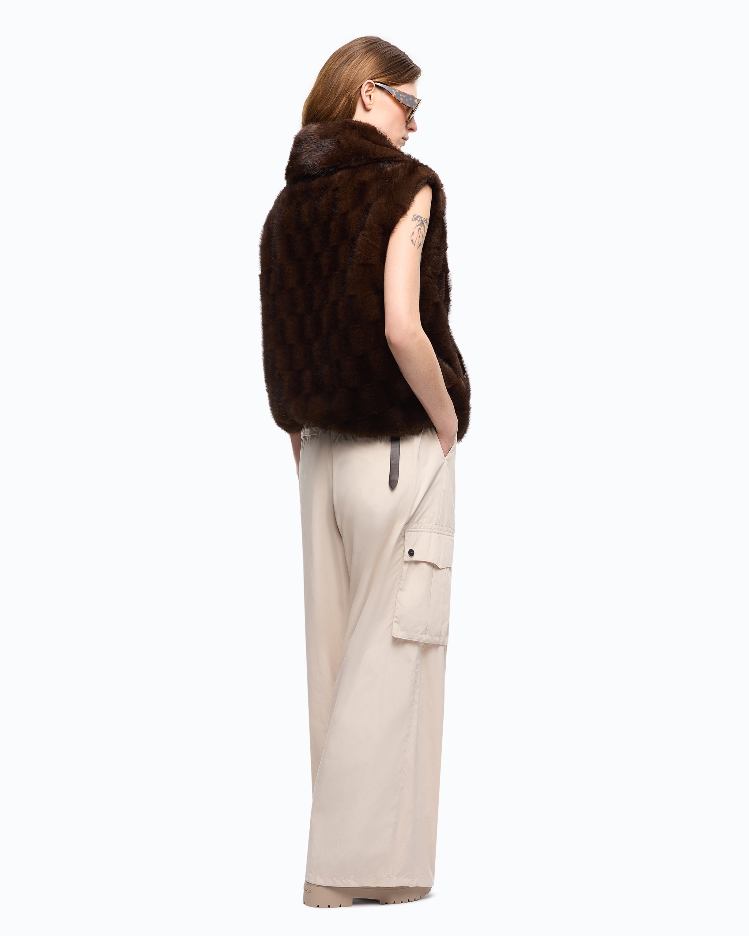 Pinko Glossinia Vest kamizelka brązowa