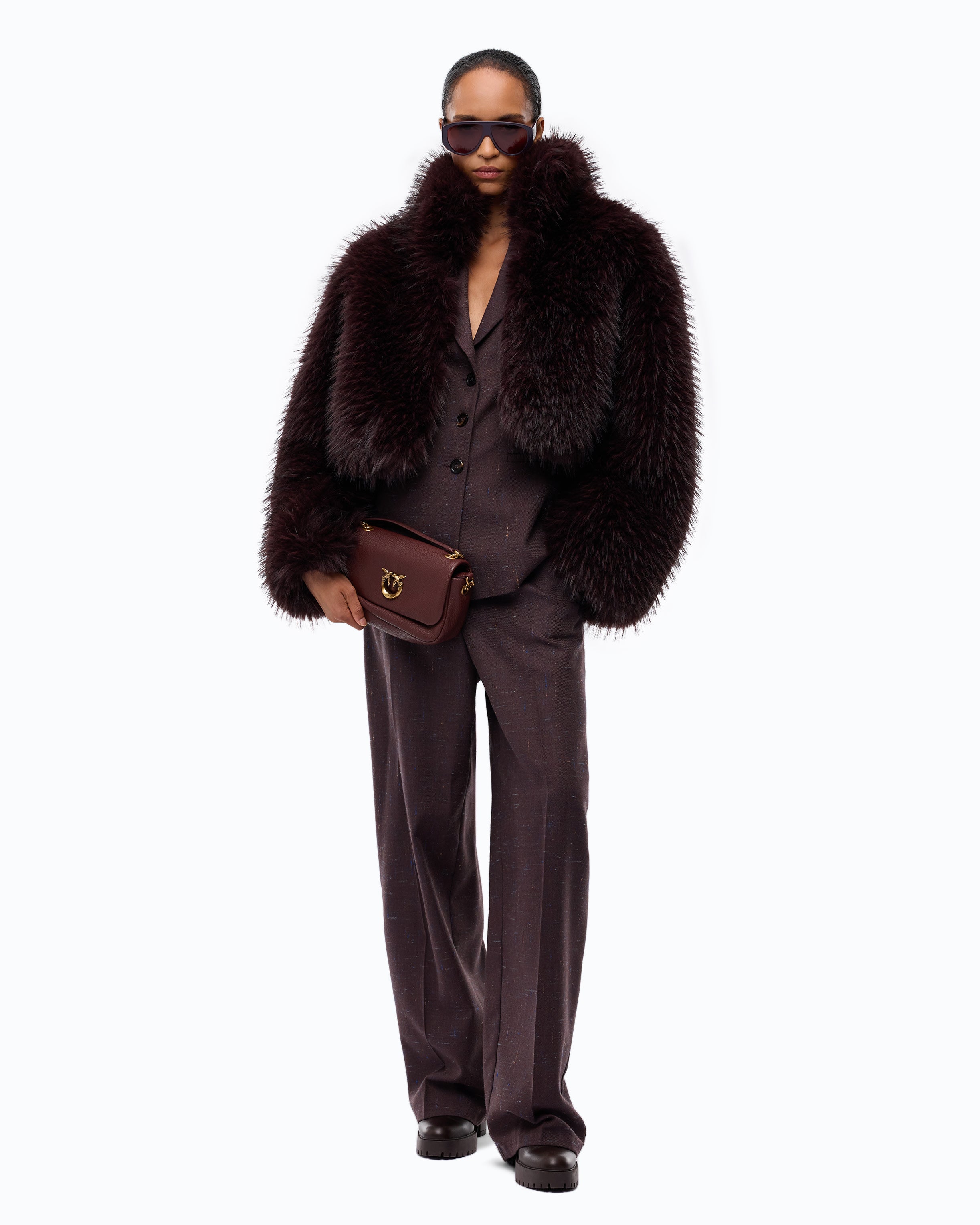 Pinko Gravina Jacket kurtka futrzana krótka