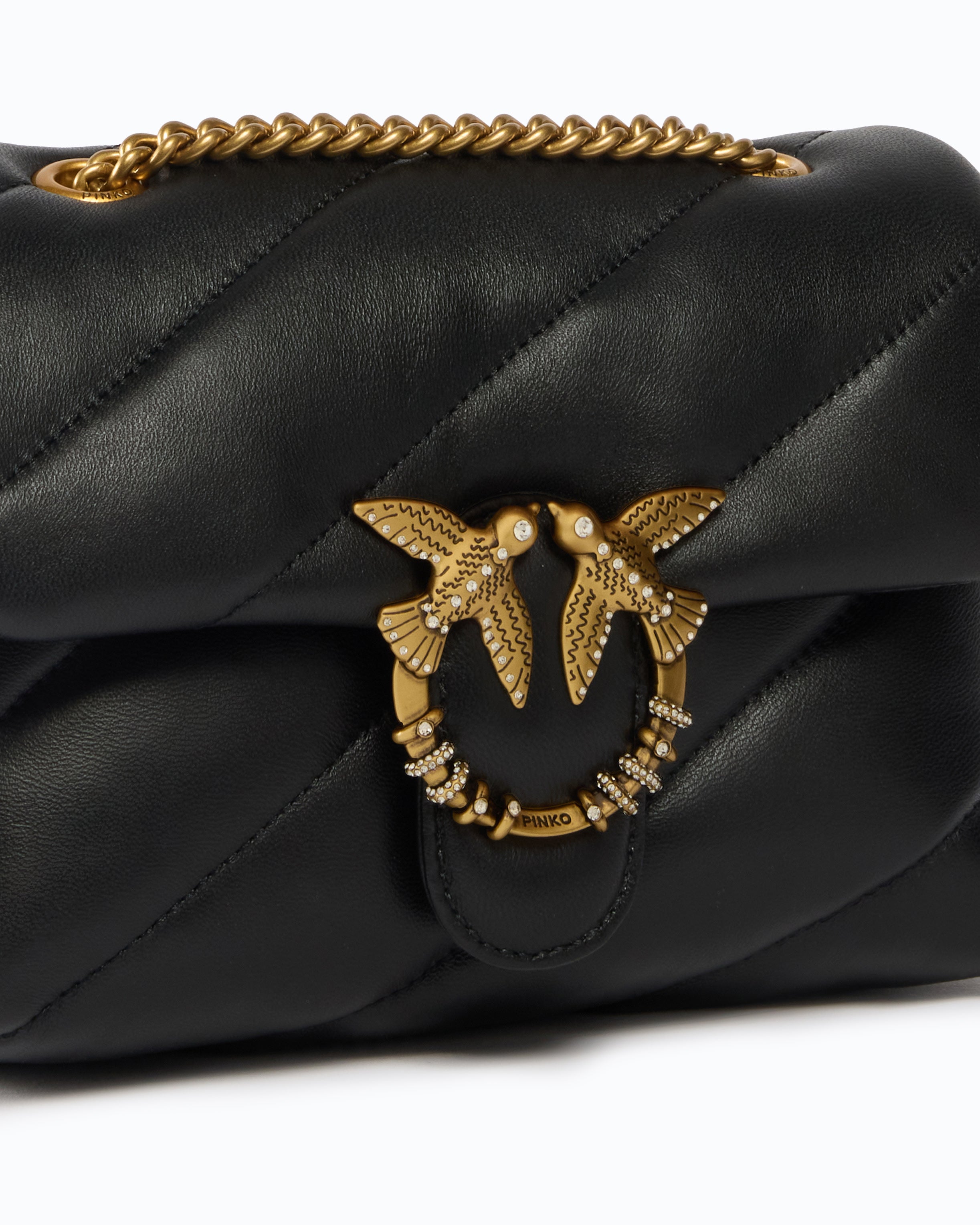 Pinko Mini Love Bag Puff torebka nappa czarna