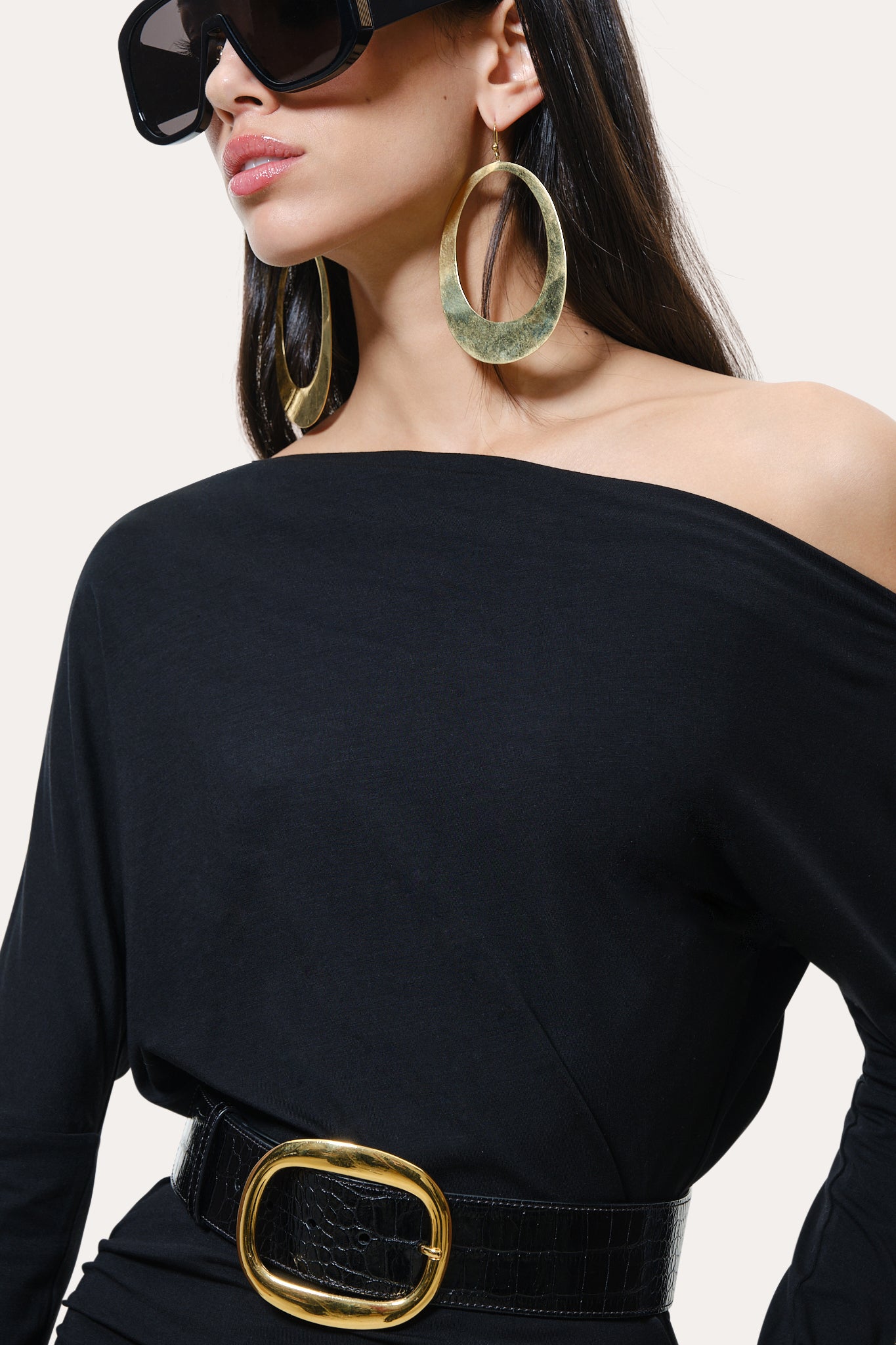 Elie Tahari Maia sukienka wieczorowa Black maxi hiszpanka