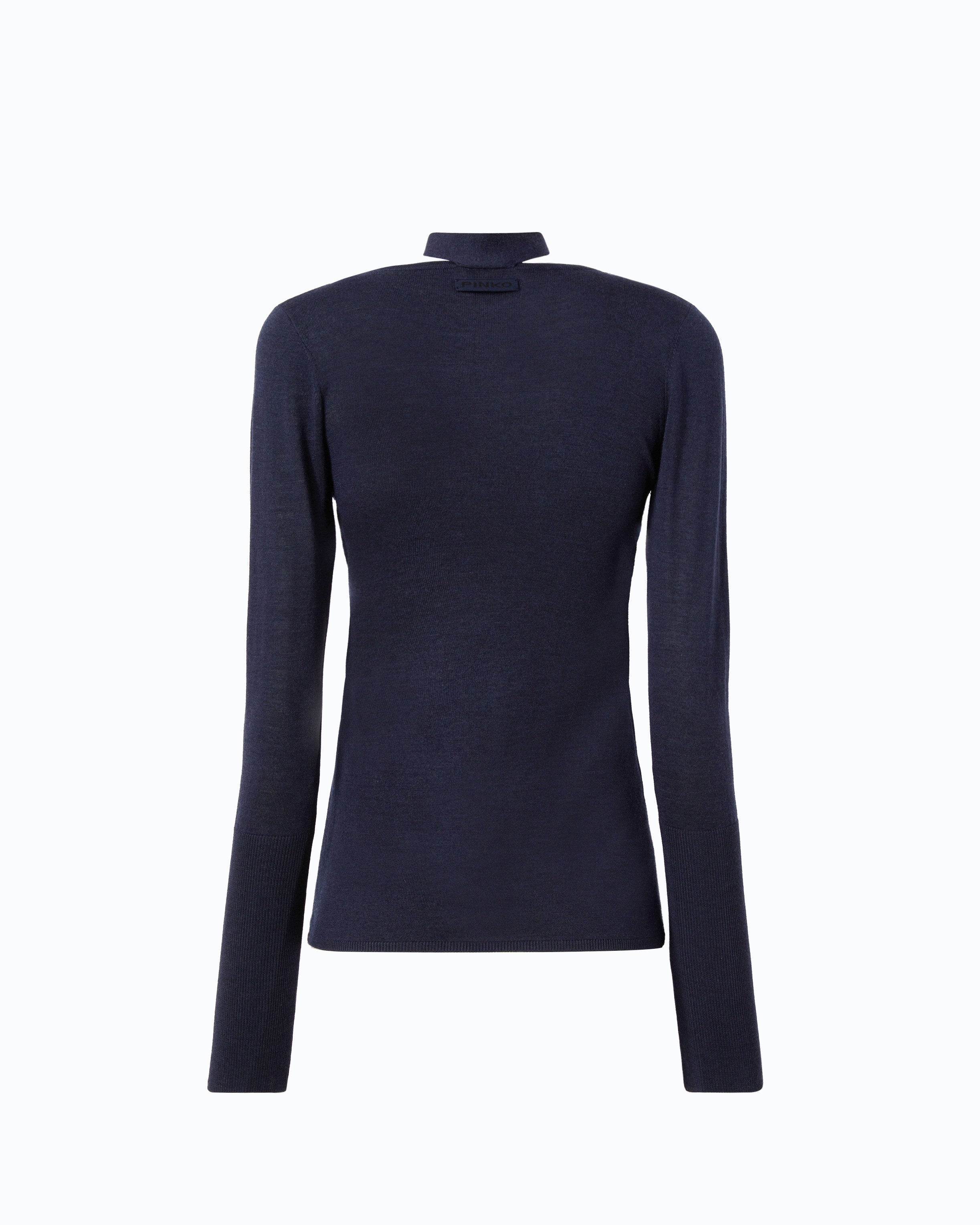 Pinko Soffio Sweater sweter wełniany niebieski
