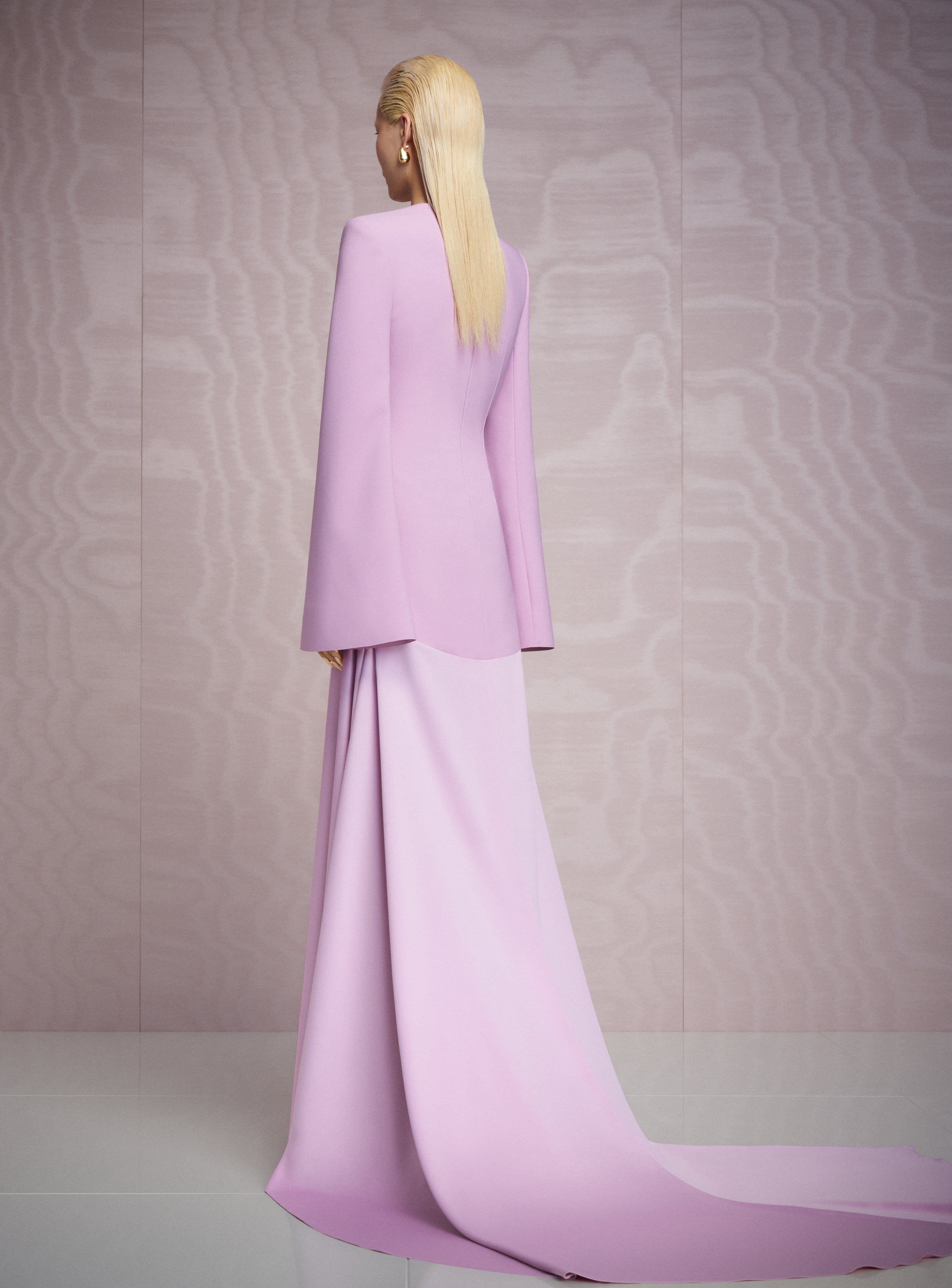 SOLACE LONDON The Claudine sukienka wieczorowa liliowa maxi