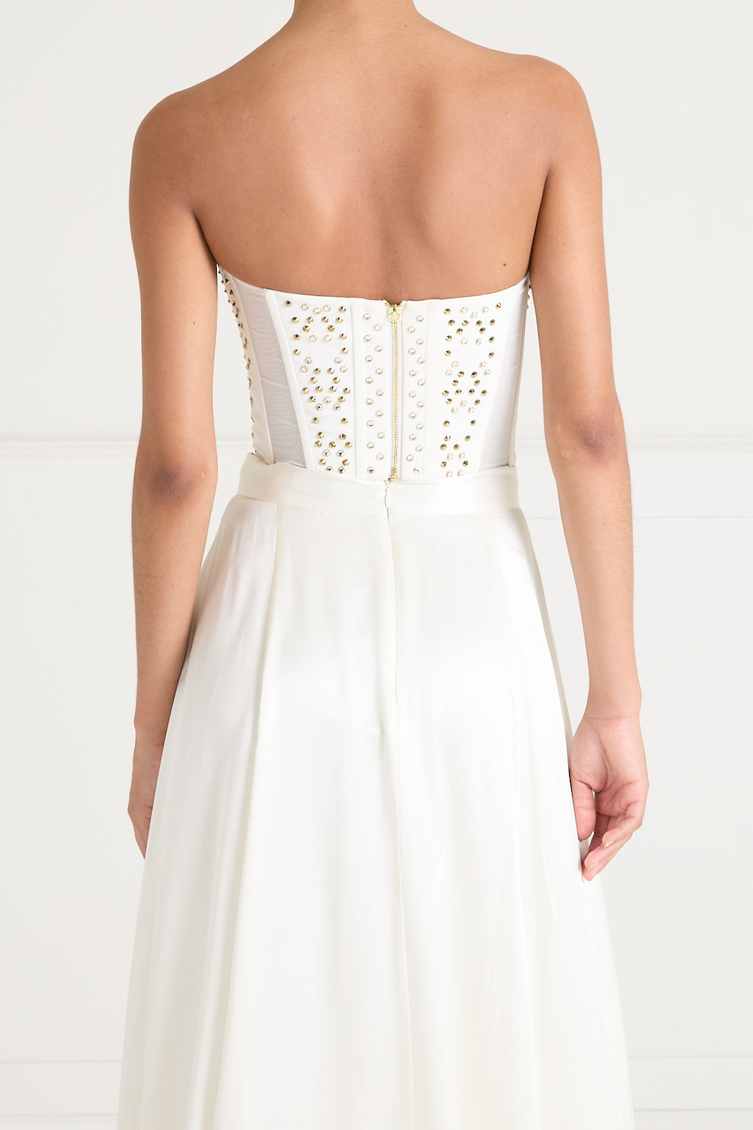 Temperley London Oberon top gorsetowy ecru