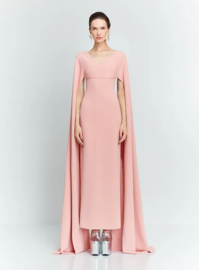 Solace London Morgan sukienka maxi Putty Pink