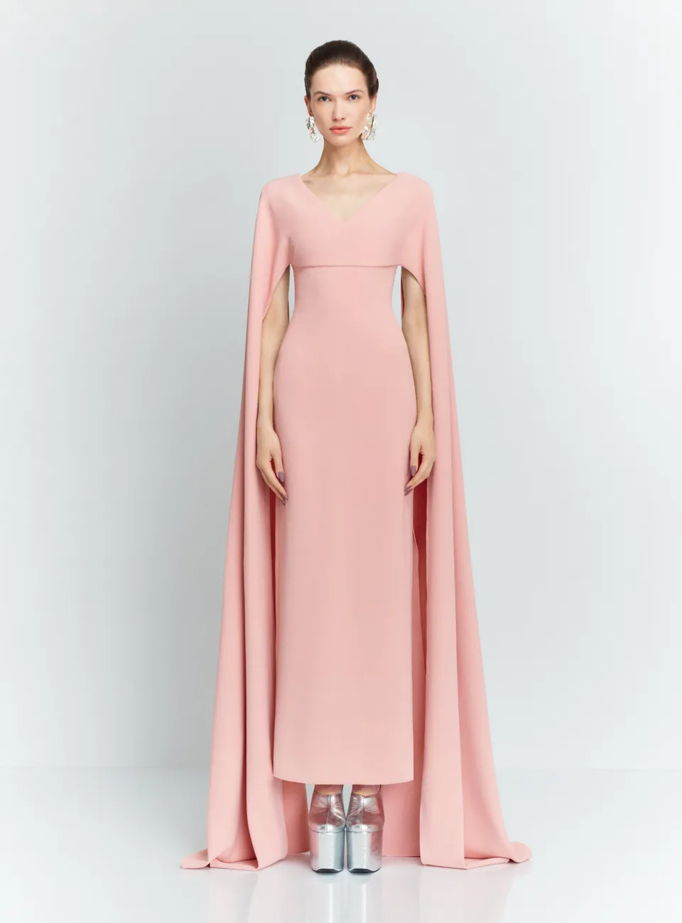 Solace London Morgan sukienka maxi Putty Pink