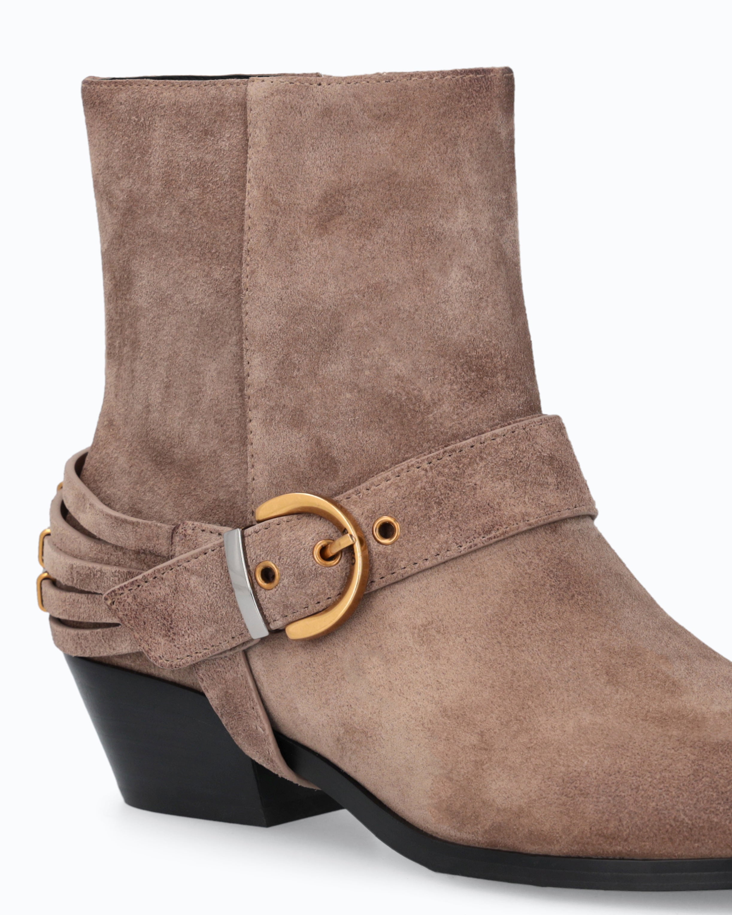 Pinko Jane 07 Ankle Boot botki zamszowe brązowe