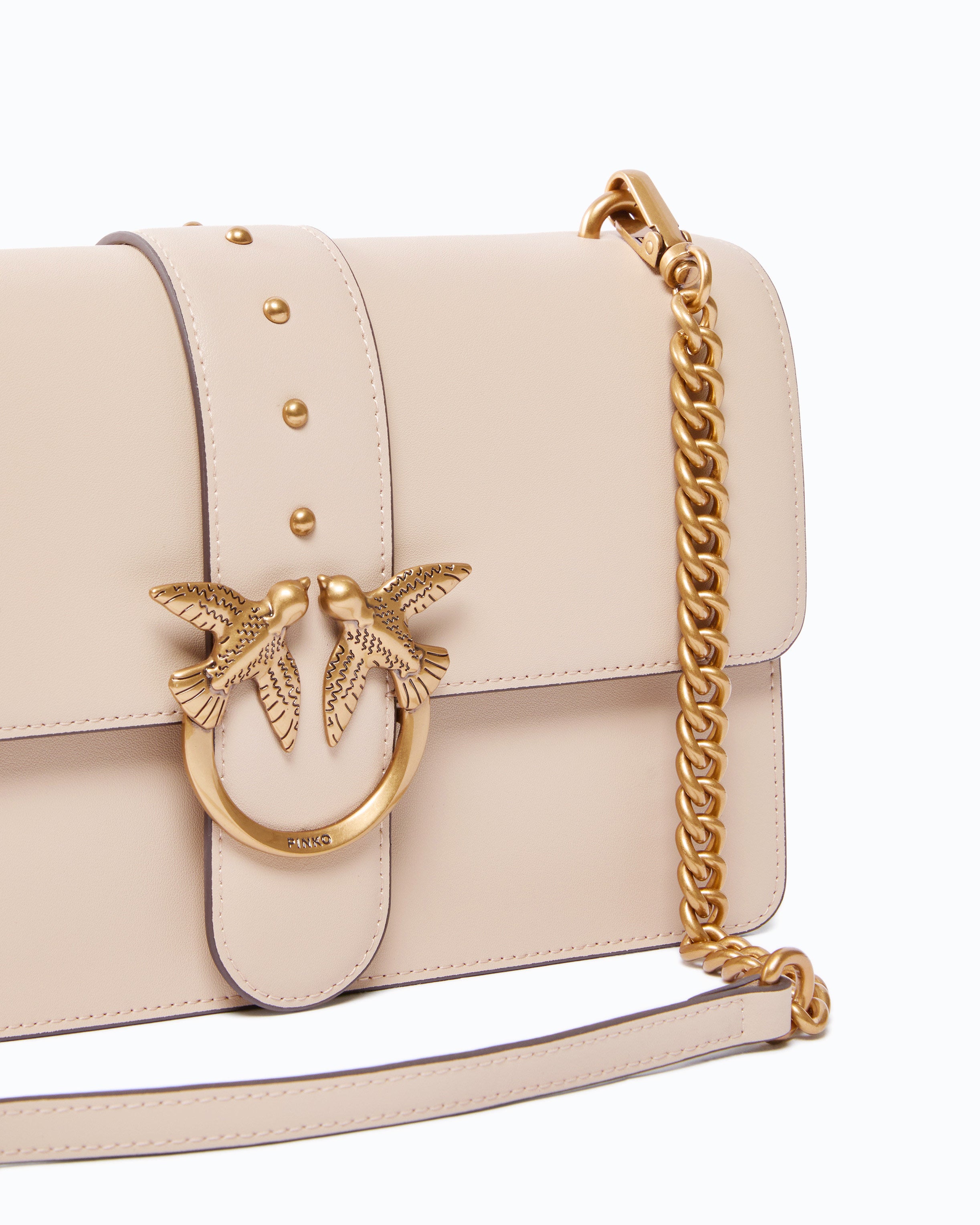 Pinko Love Bag One torebka skórzana średnia