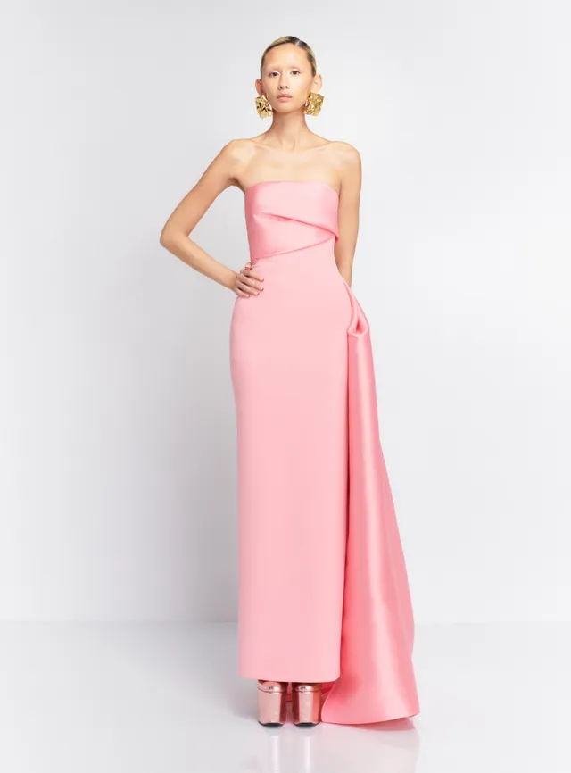 Solace London The Kinsley Maxi Dress sukienka różowa bez ramiączek