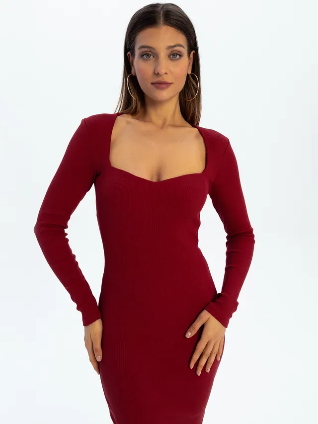 Nudyess Scorpio sukienka midi serce Cherry