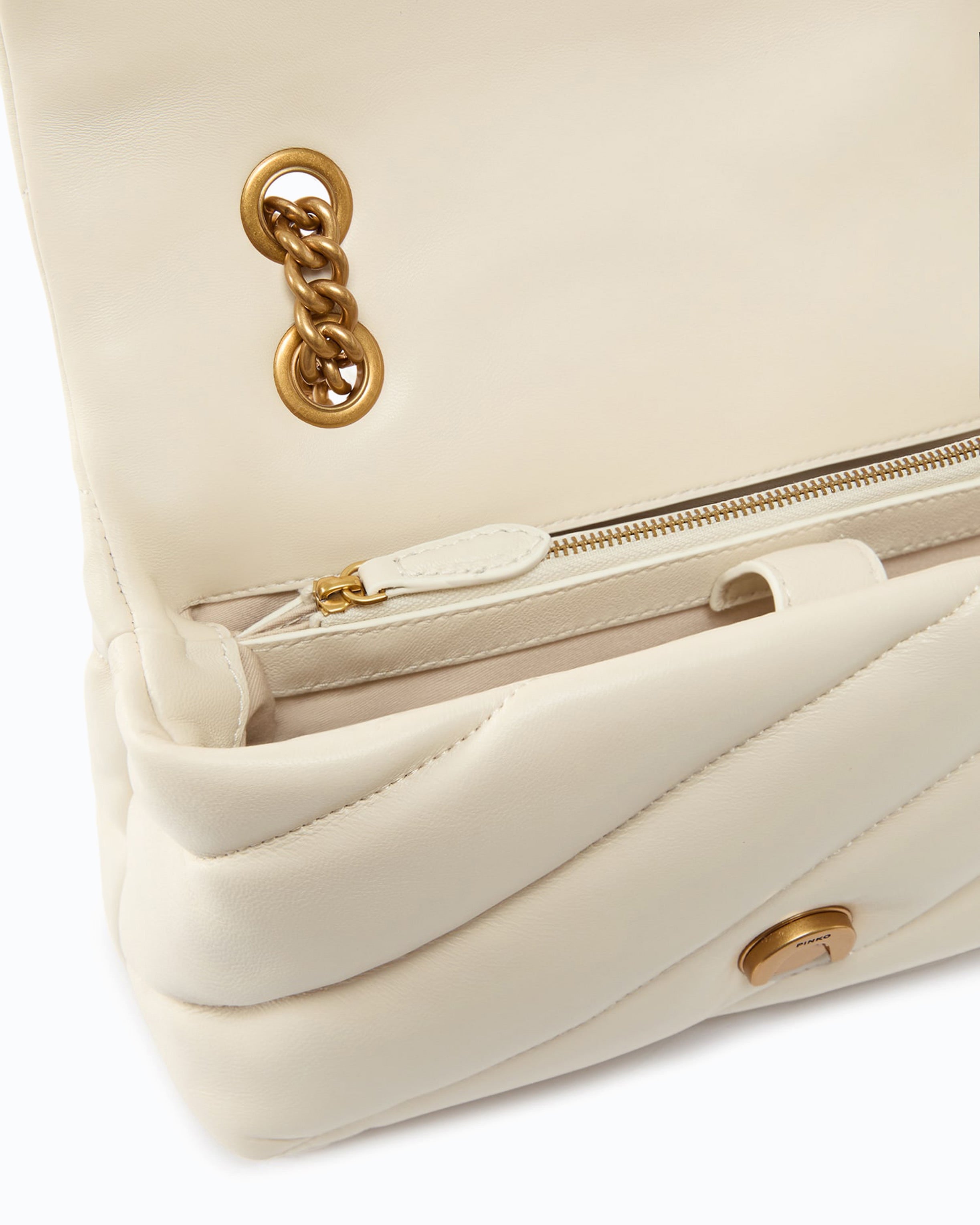Pinko Classic Love Bag Puff Maxi Quilt torebka biała