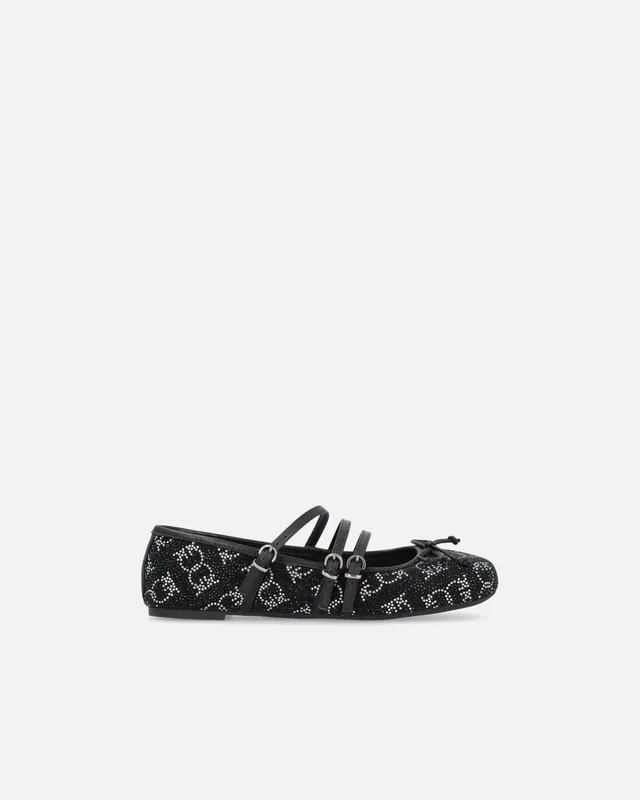 Pinko Joy 10 baleriny monogram z kryształkami