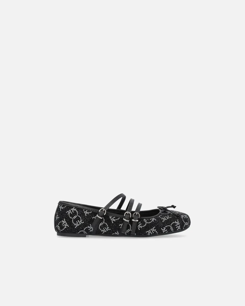 Pinko Joy 10 baleriny monogram z kryształkami