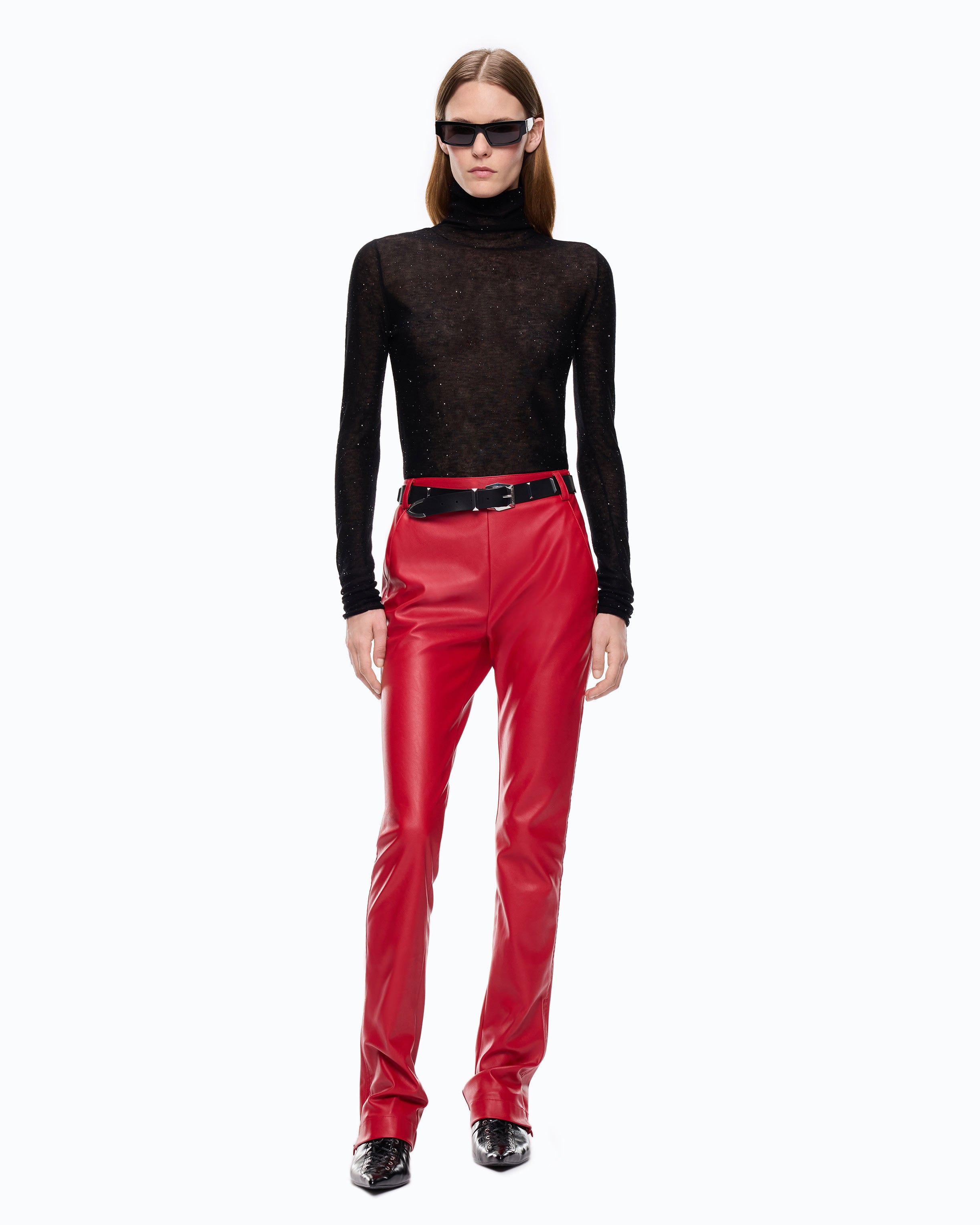 Pinko Moss Sweater sweter golf cekiny dopasowany