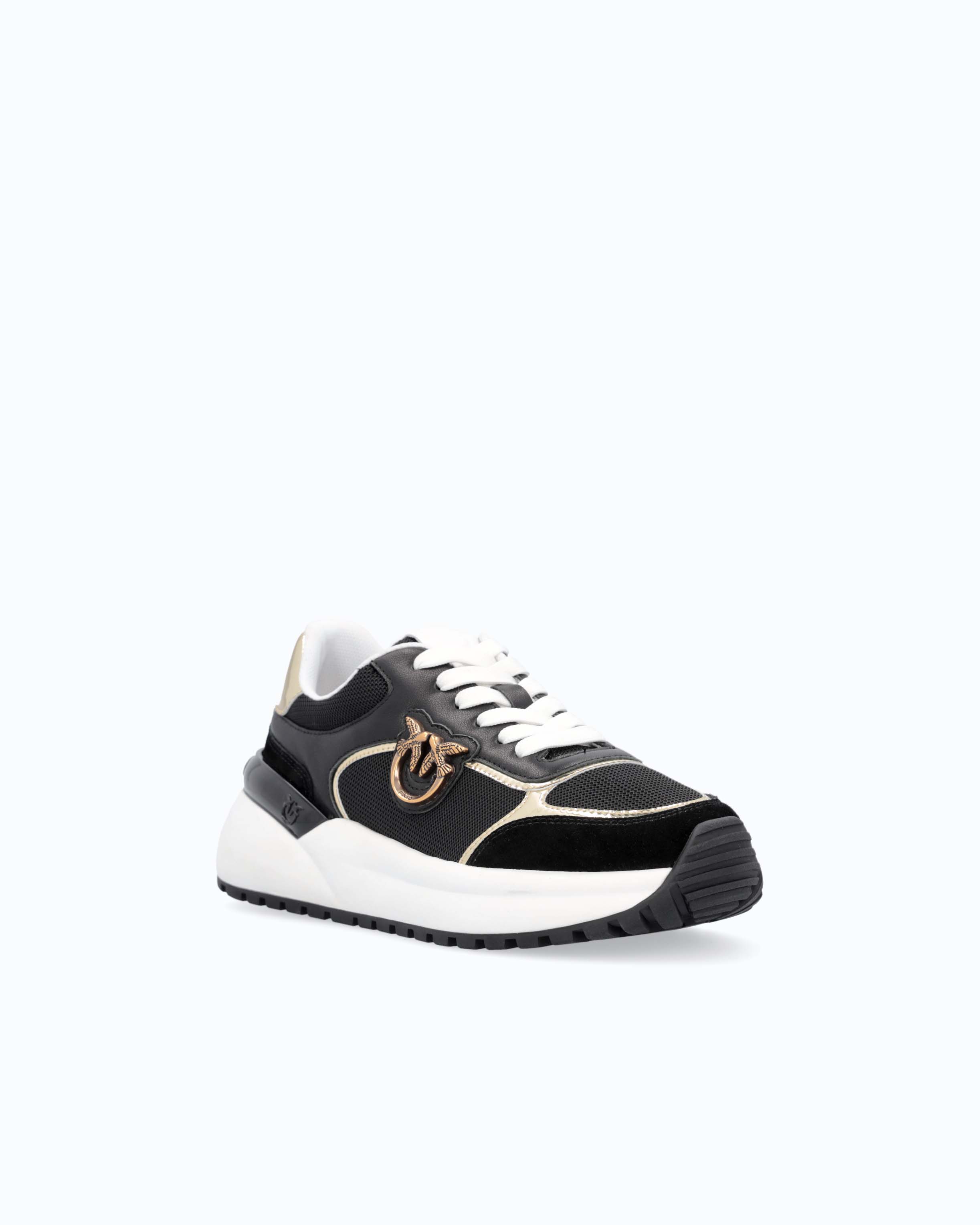 Pinko Gem 01 damskie sneakersy sznurowane 38 lustrzane