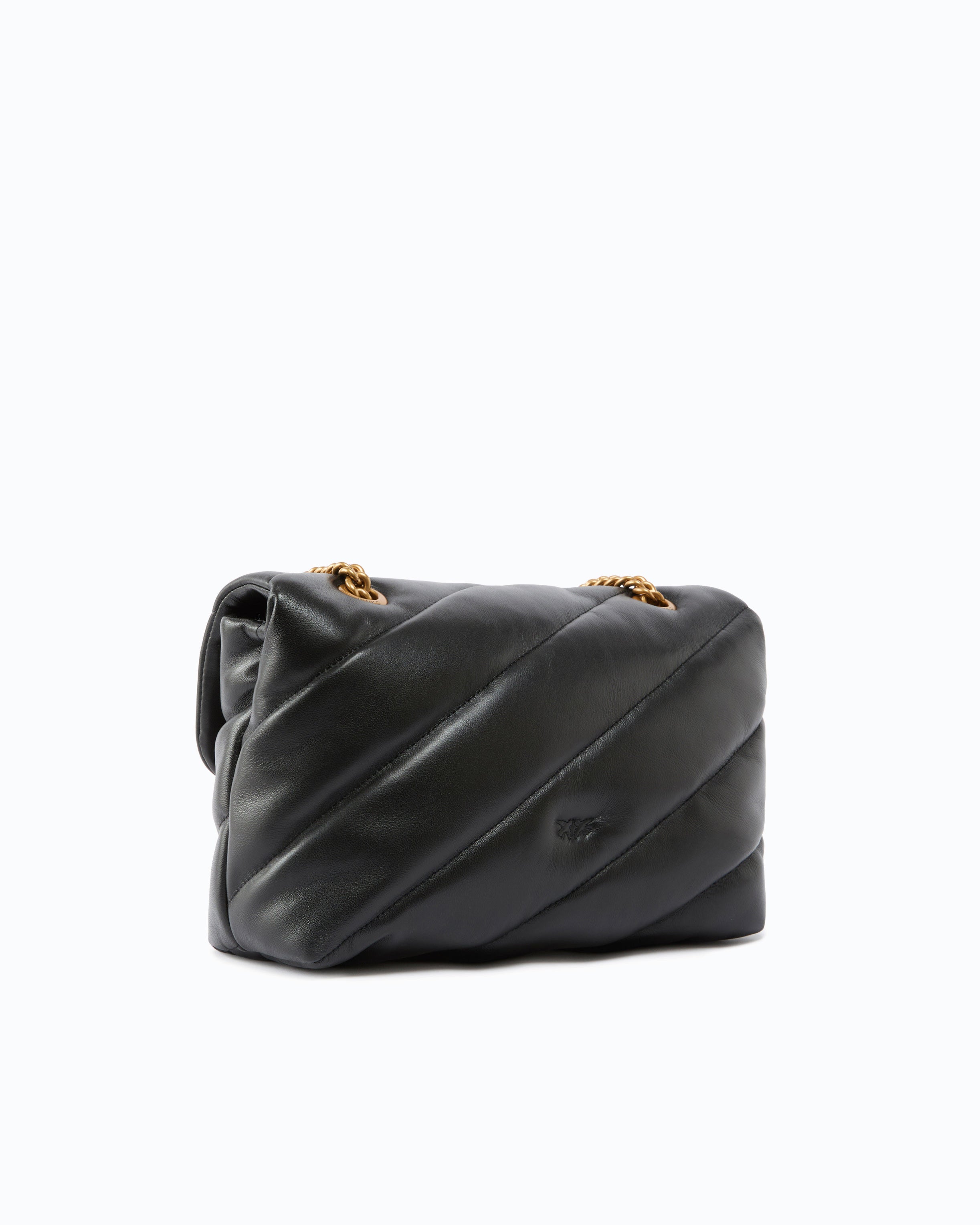 Pinko Classic Love Bag Puff Maxi Quilt torebka czarna pikowana